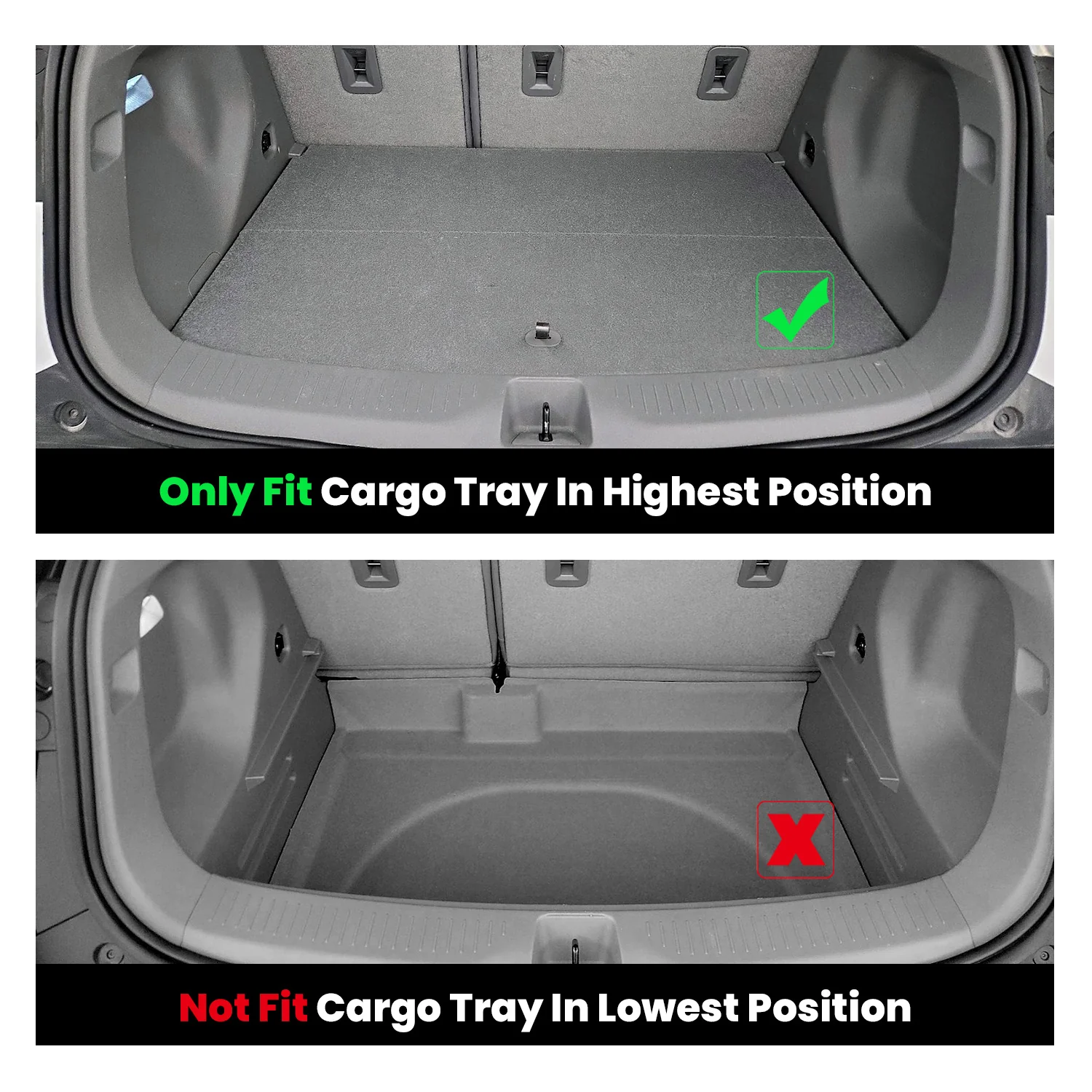 Fit for 2022-2023 Chevrolet Bolt EUV All-weather Floor Mats & Cargo Mat(Fit Upper Position Only) - Image 2