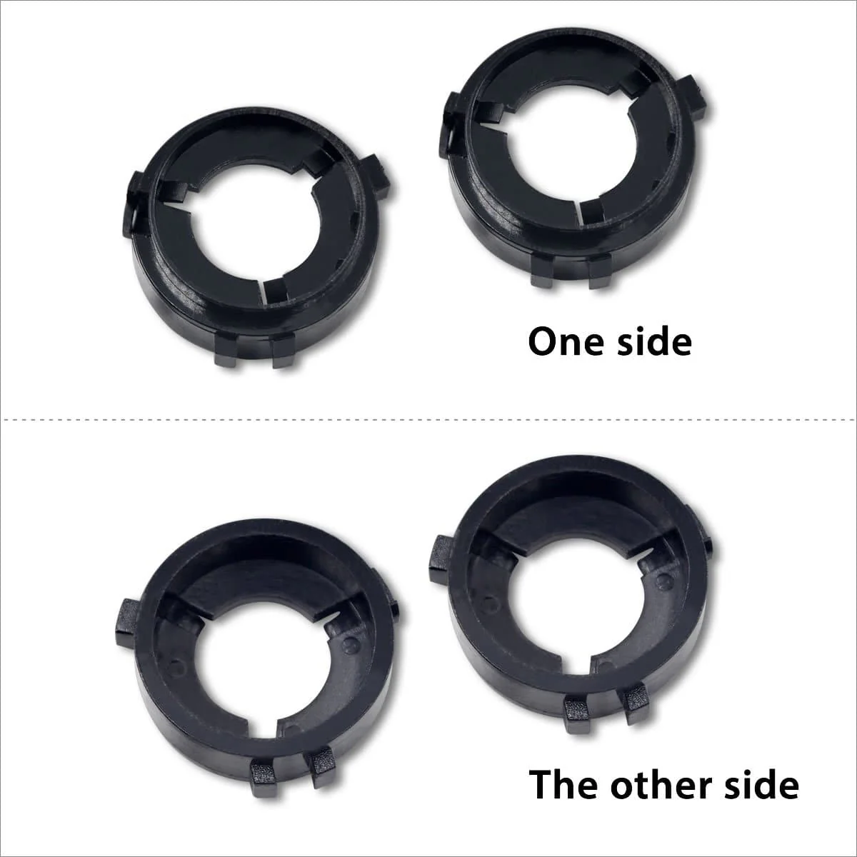 TK109 2x H7 LED Bulb Holder Adapter Retainer Fit for Volkswagen Golf - Image 4