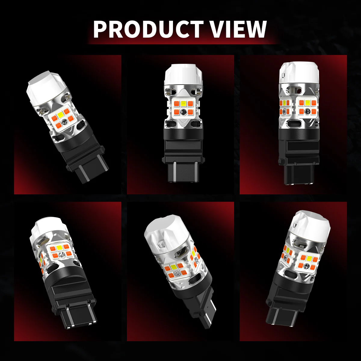 3157 4157 LED Front Turn Signal Bulbs CanBus-Ready Switchback | T3 Series - Image 15