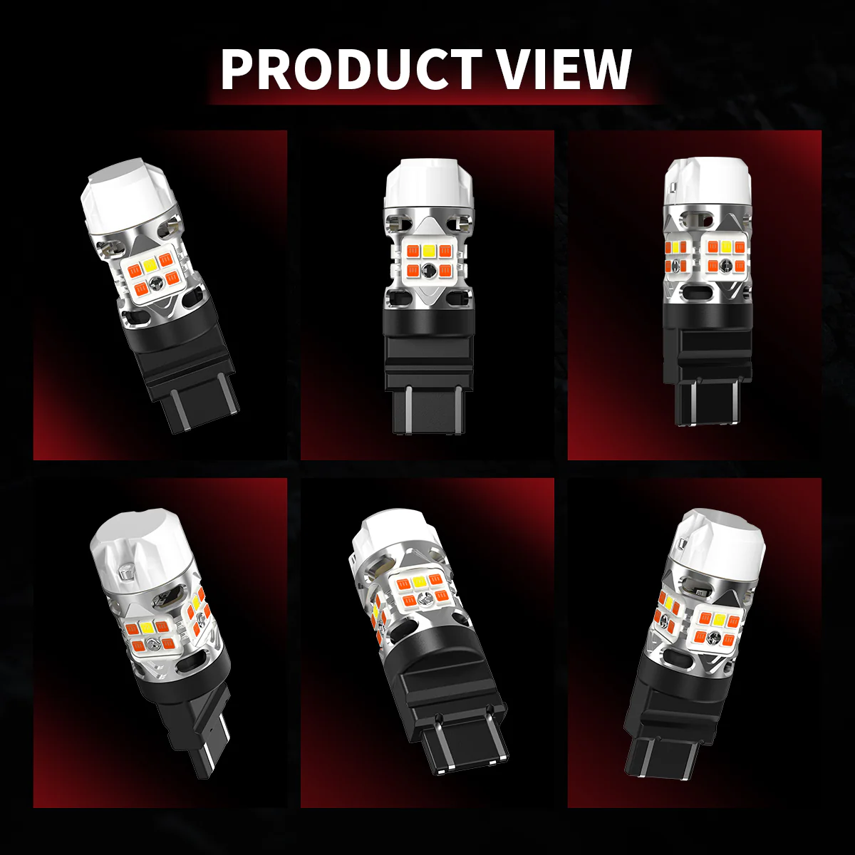 4257 LED Front Turn Signal Bulbs CanBus-Ready Switchback | T3 Series - Image 14