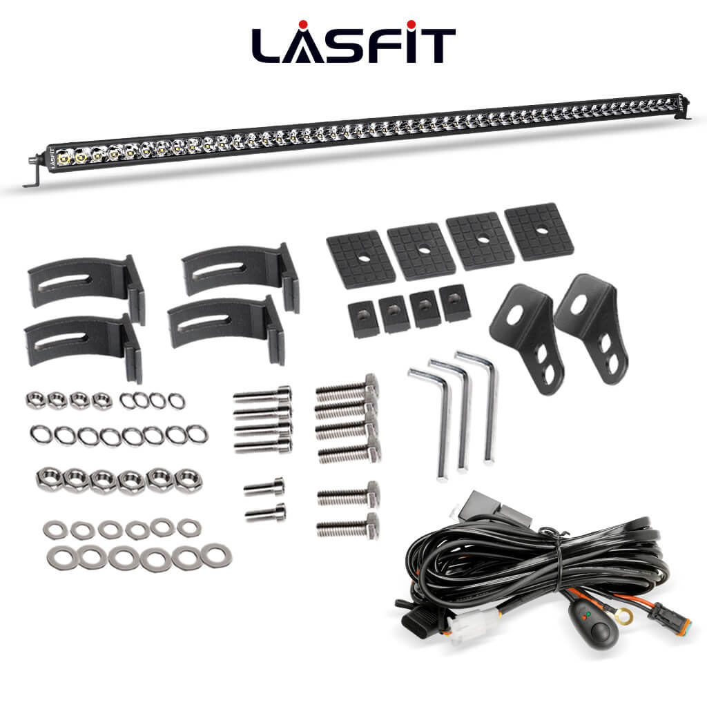 52" Light Bar Hood Mount Kit For 2018-2024 Jeep Wrangler JL Gladiator JT | LASFIT - Image 12