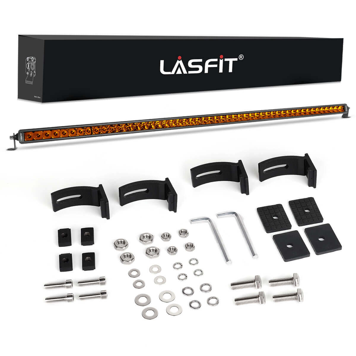 52" Light Bar Hood Mount Kit For 2018-2024 Jeep Wrangler JL Gladiator JT | LASFIT - Image 38
