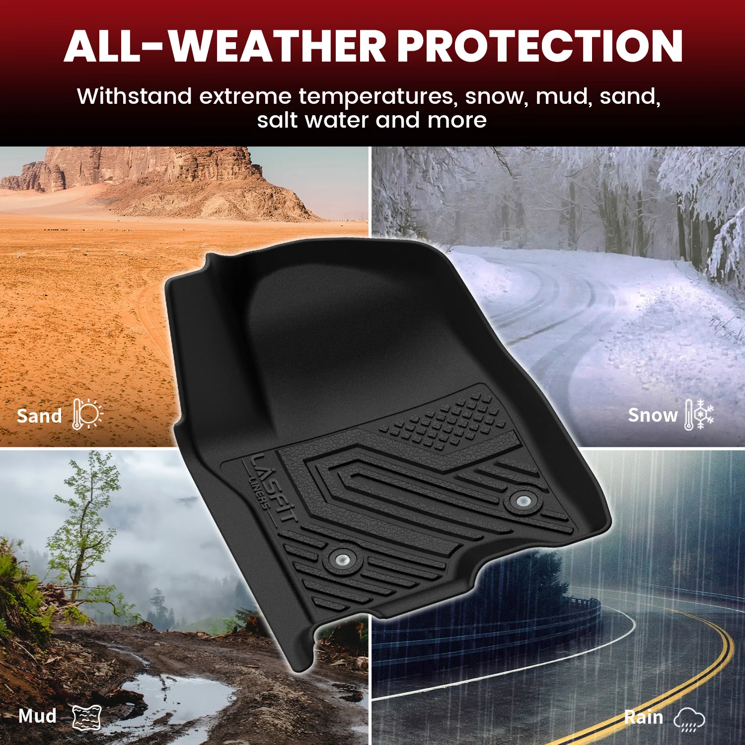 Fit for 2021–2026 Cadillac Escalade ESV Floor & Cargo Mats Protection Set, Not Fit Executive Seats - Image 12