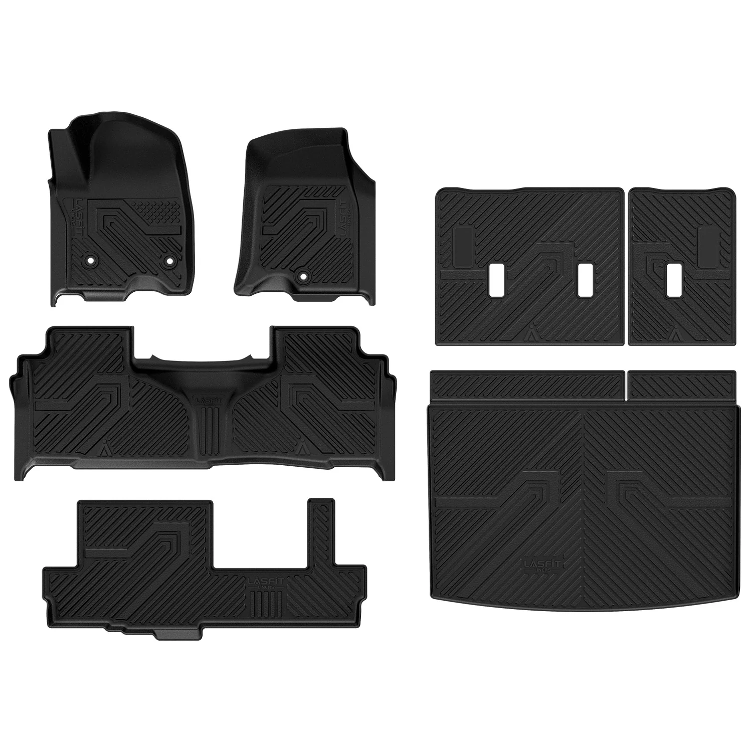 Fit for 2021–2026 GMC Yukon XL Floor & Cargo Mats Protection Set, Not Fit 9 Seats - Image 9