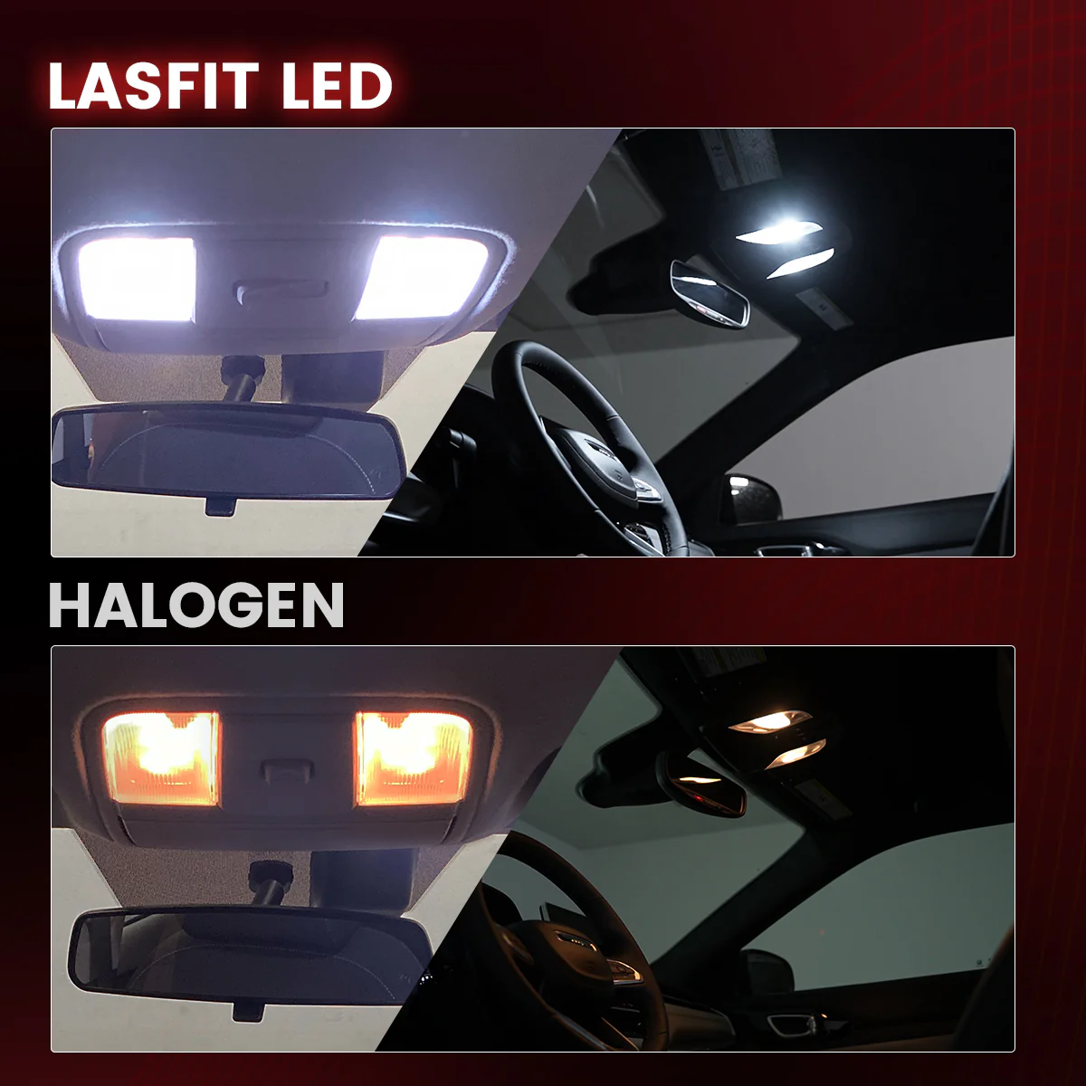 6614F 6614 LED Vanity Mirror Sun Visor Light Bulb, 4 Bulbs - Image 5