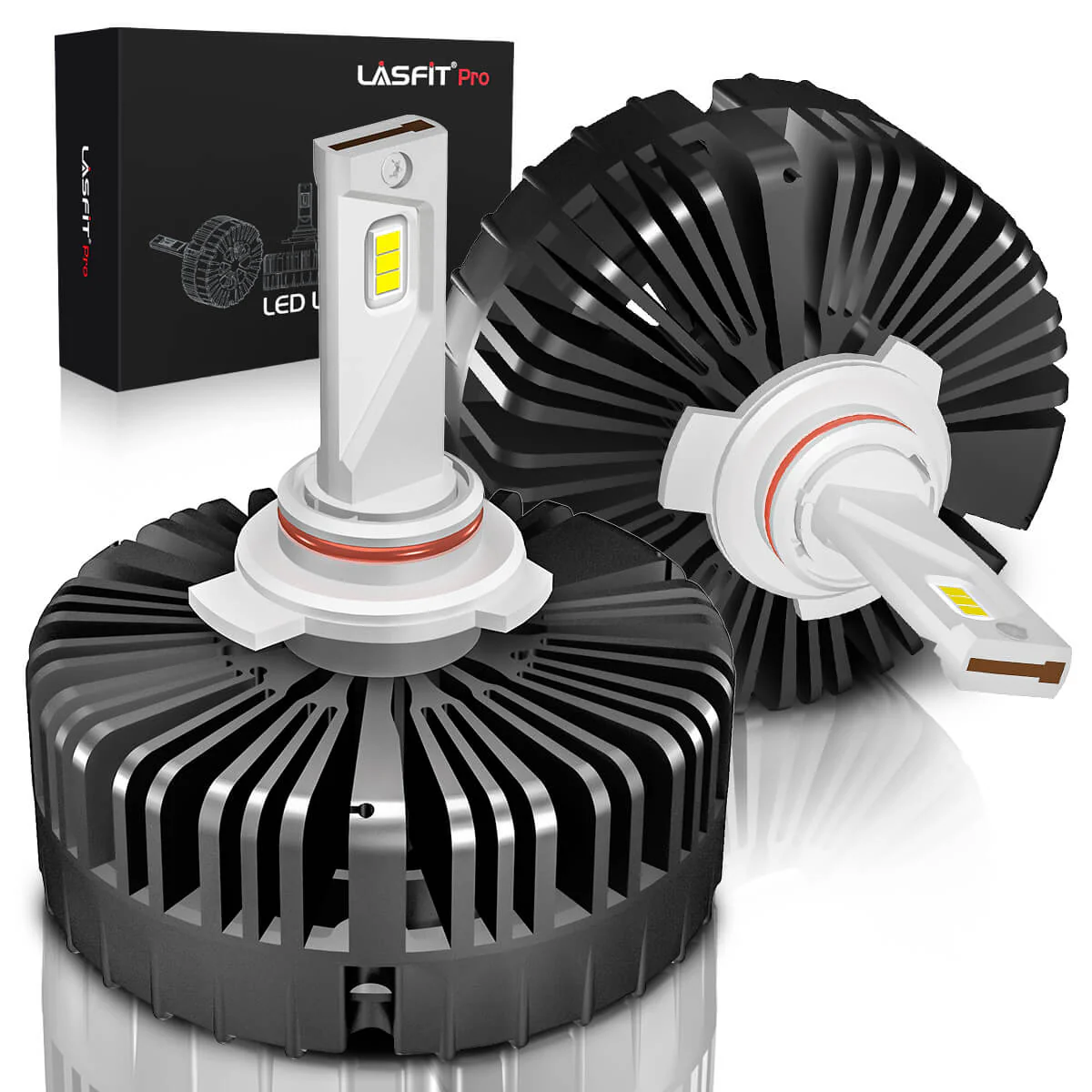 100W 9012 HIR2 Pro Series | 10,000LM 6000K LED Bulbs - Image 9