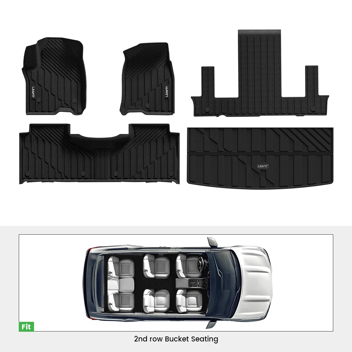 Fit for 2021-2026 Cadillac Escalade Floor Mats or Seatback & Cargo Mat,  Not for ESV or 2025 Escalade IQ - Image 3