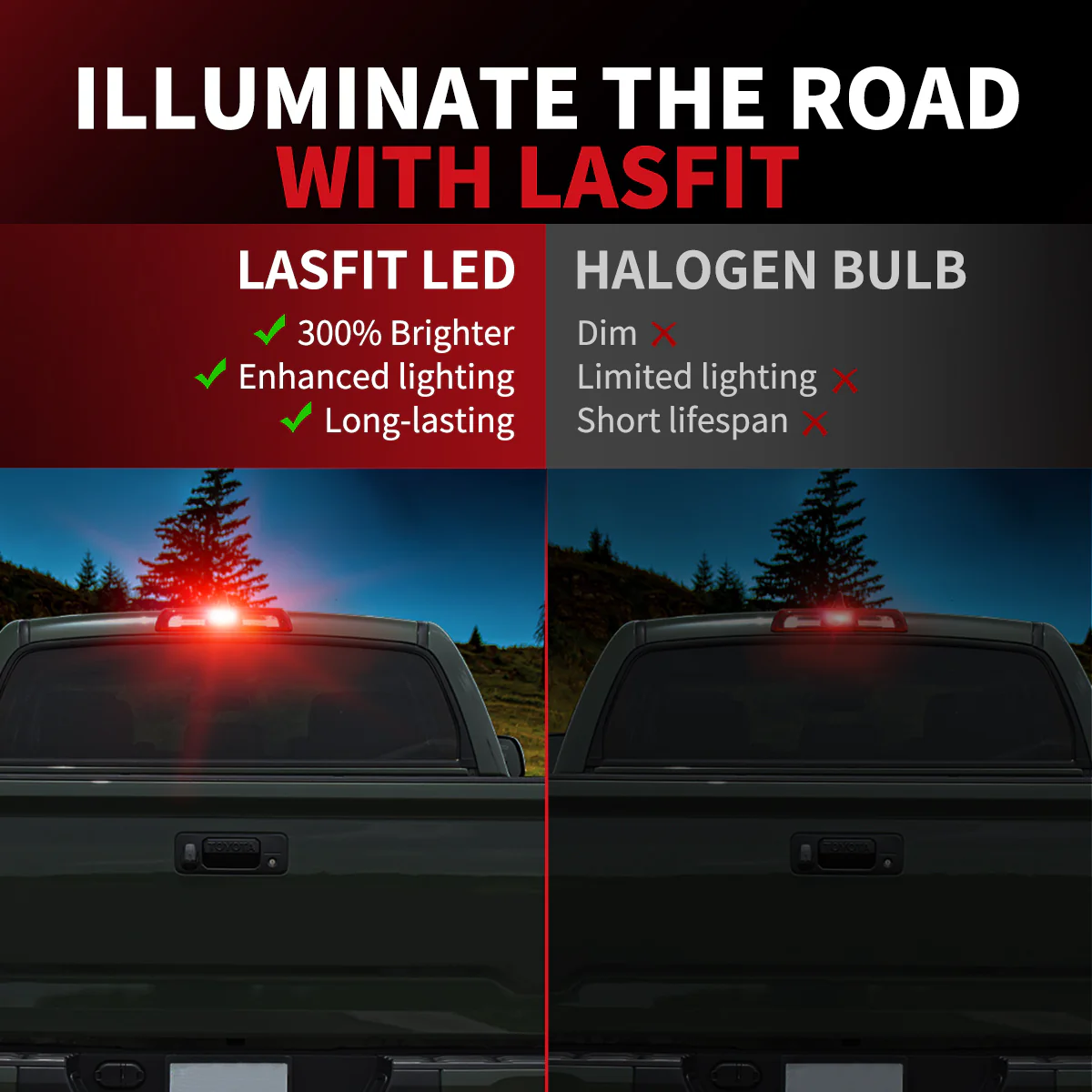 921 912 T15 W16W CANBUS Red LED Third Brake Light Bulb - Upgraded Version, 2 Bulbs - Image 7