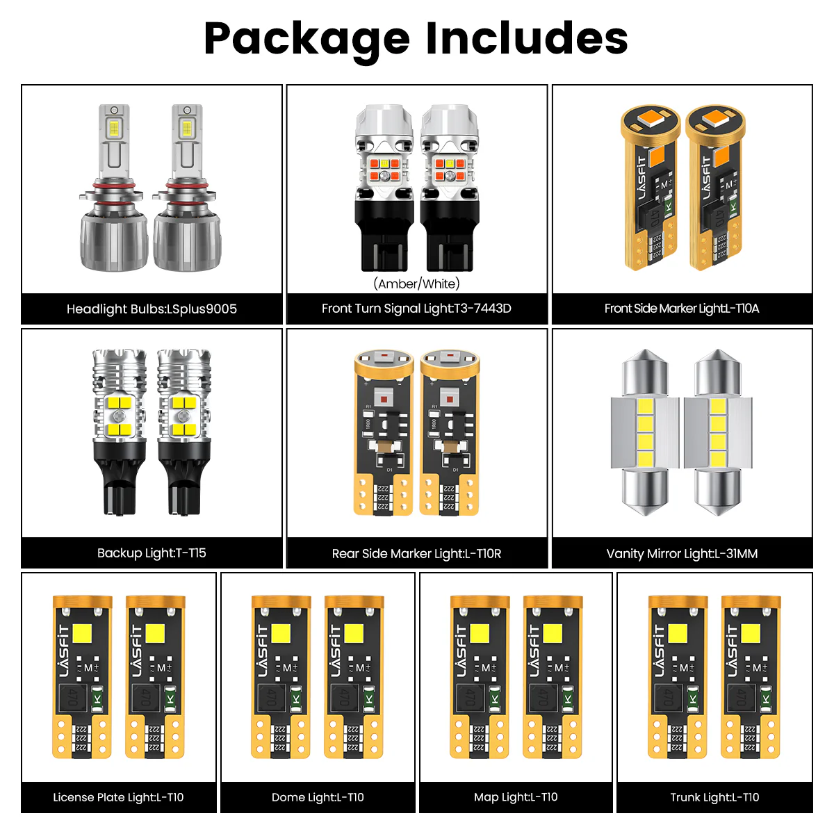 Fit for 2016-2018 Chevrolet Malibu The Brightest LED Bulbs Upgrade - Image 6