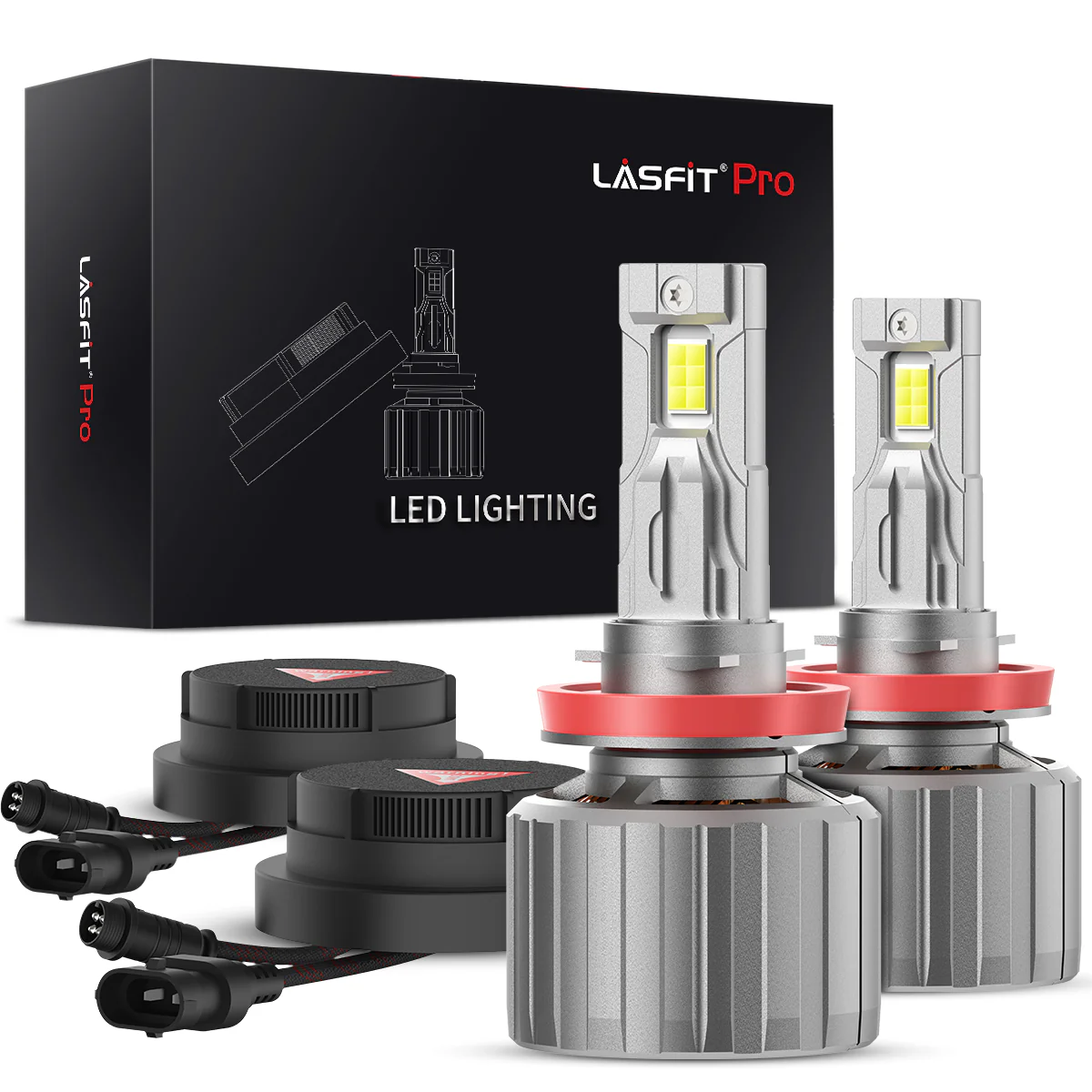 Fit for 2020-2026 Chevrolet Silverado HD 2500 3500 Custom H11 H9 LED Bulbs with Dust Cover | Pro-DC Series - Image 19