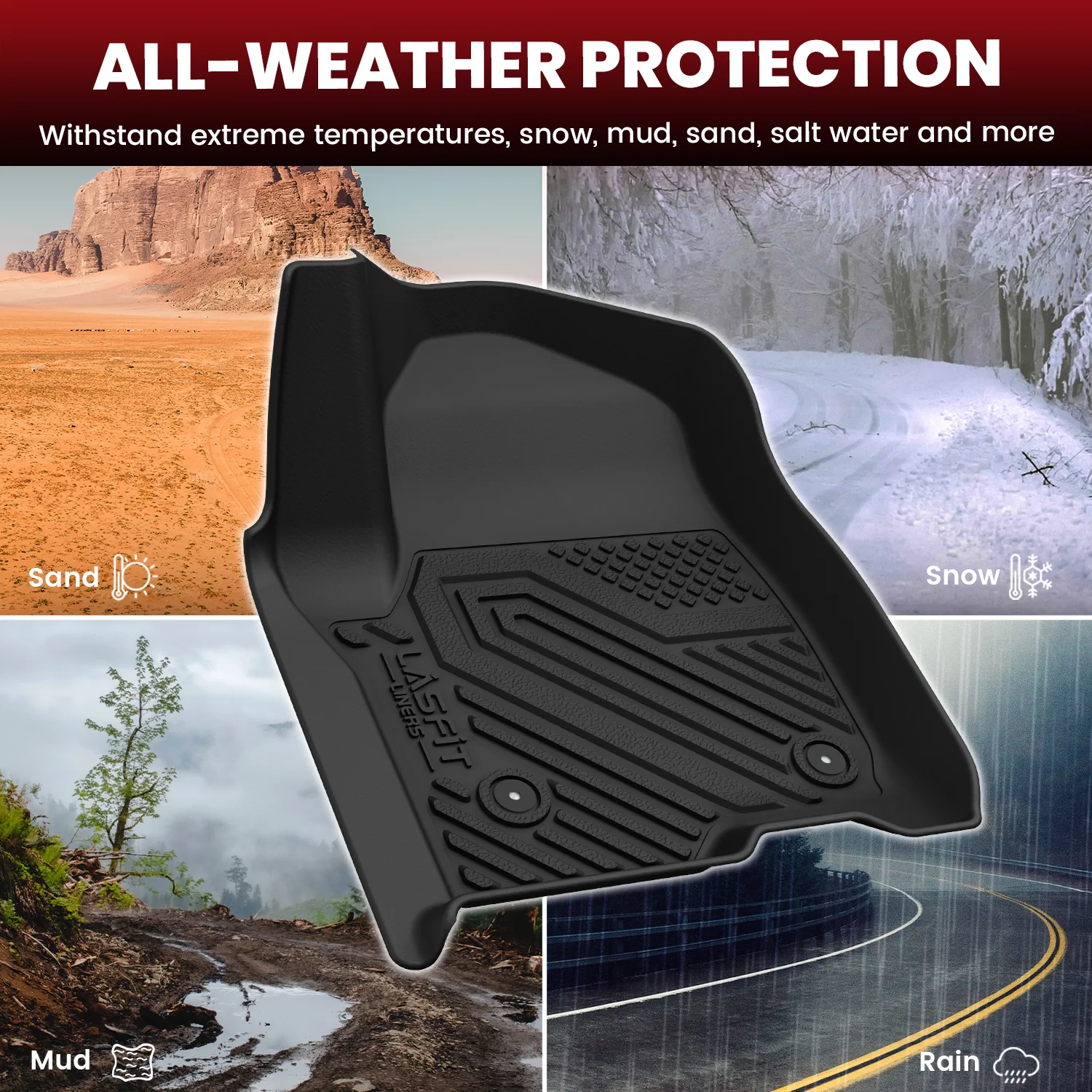 Fit for 2021–2026 Chevrolet Tahoe Floor & Cargo Mats Protection Sets, Not Fit 9 seats - Image 11