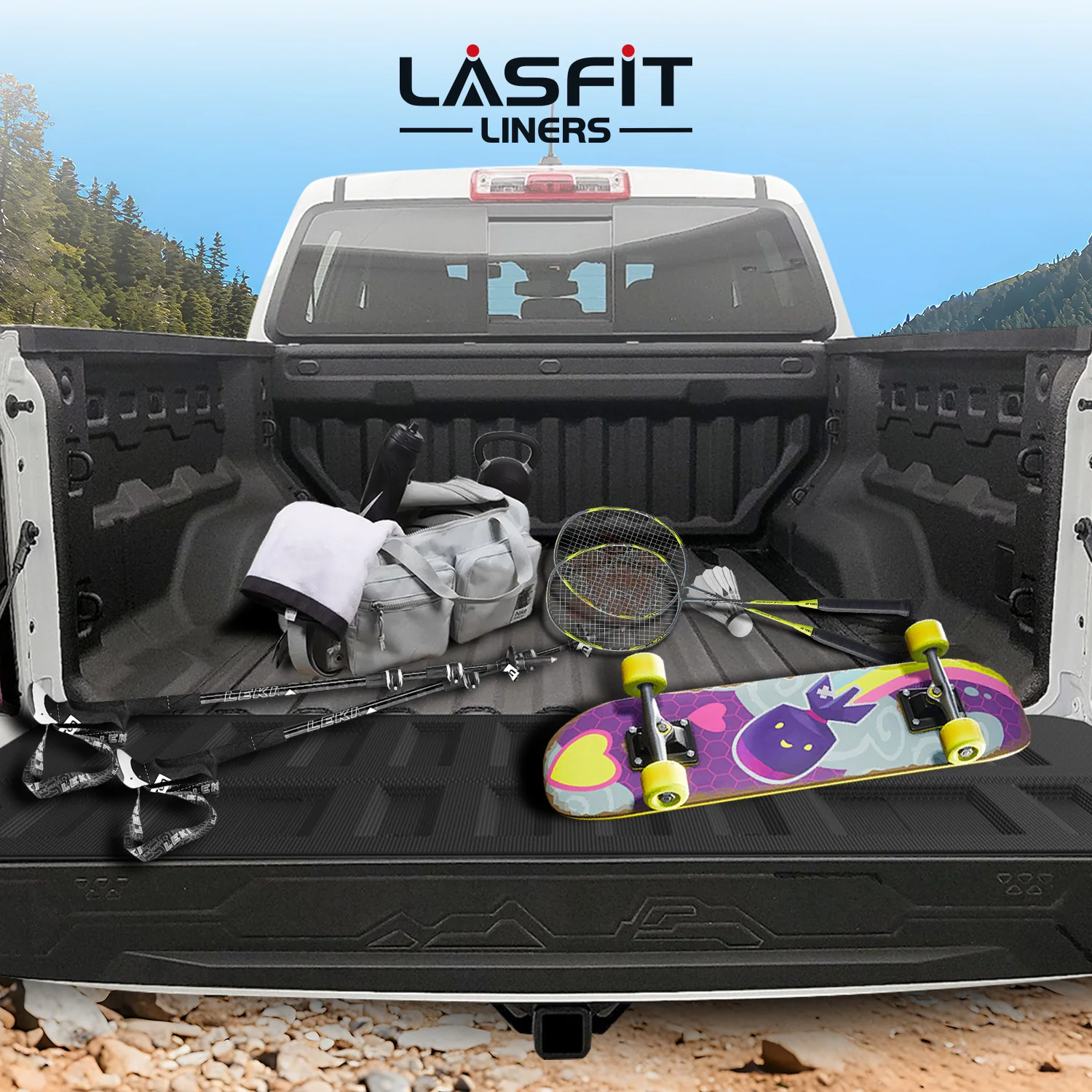 Fit for 2023-2026 Chevrolet Colorado Heavy Duty 61.7"(5FT) Bed Mat or Tailgate Mat - Image 17