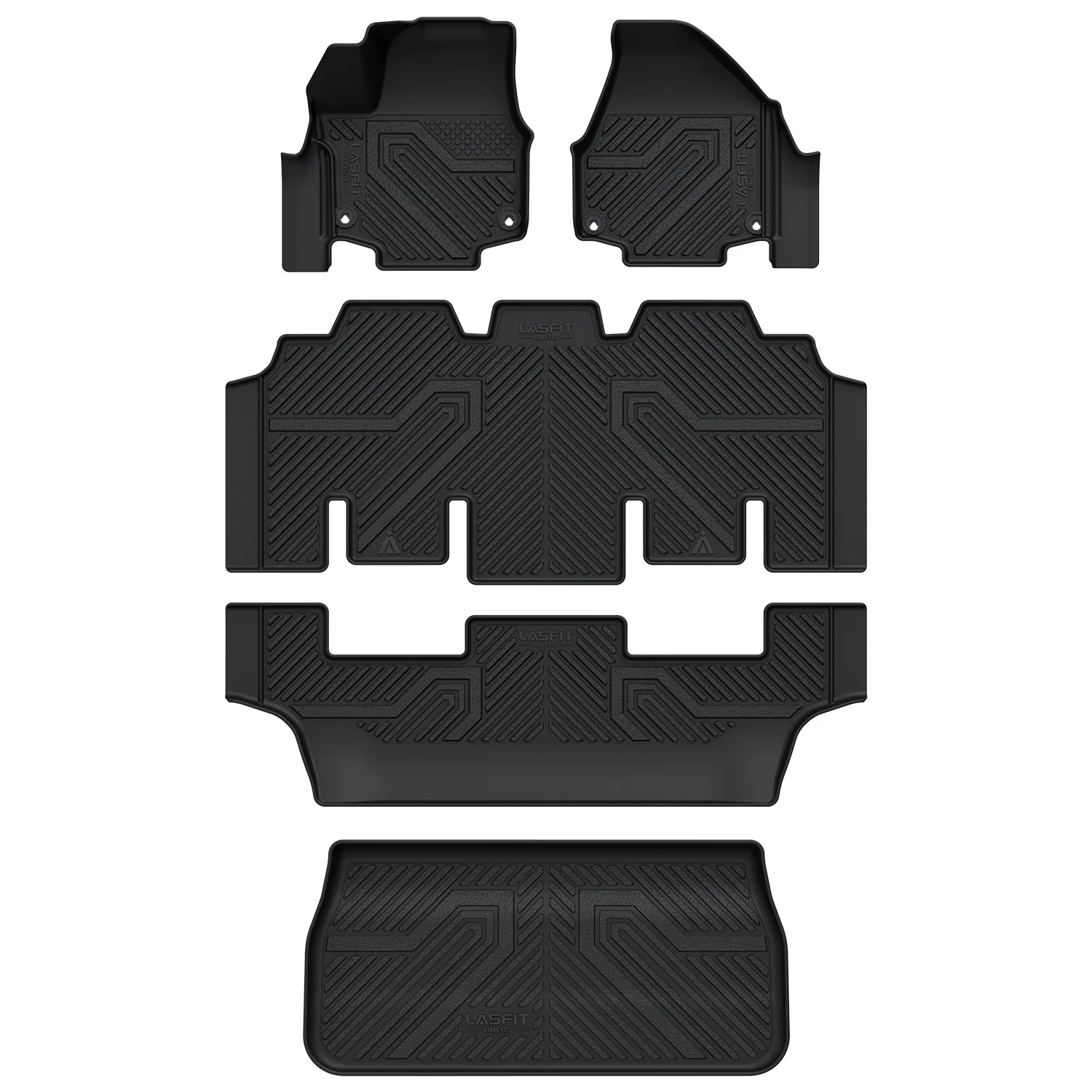 Fit for 2017-2026 Chrysler Pacifica Floor Mats & Cargo Mat, Only Fit 7-Passenger Gasoline with Bucket Seating