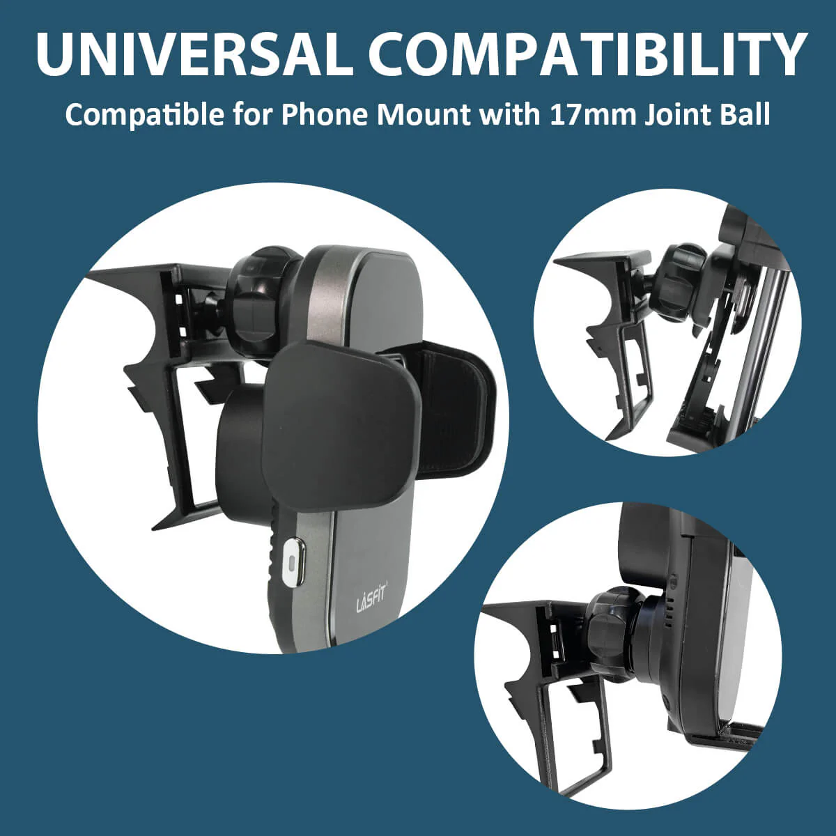 Custom Car Air Vent Clip For 0.67'' Joint Ball Cell Phone Holder - Image 12