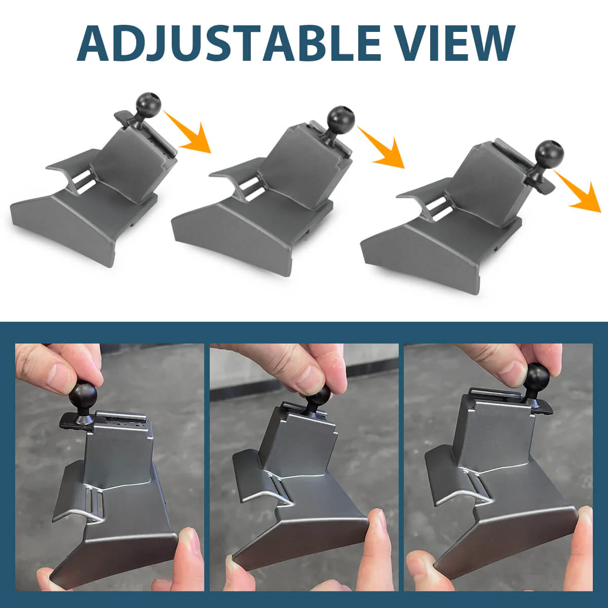 Custom Car Air Vent Clip For 0.67'' Joint Ball Cell Phone Holder - Image 19