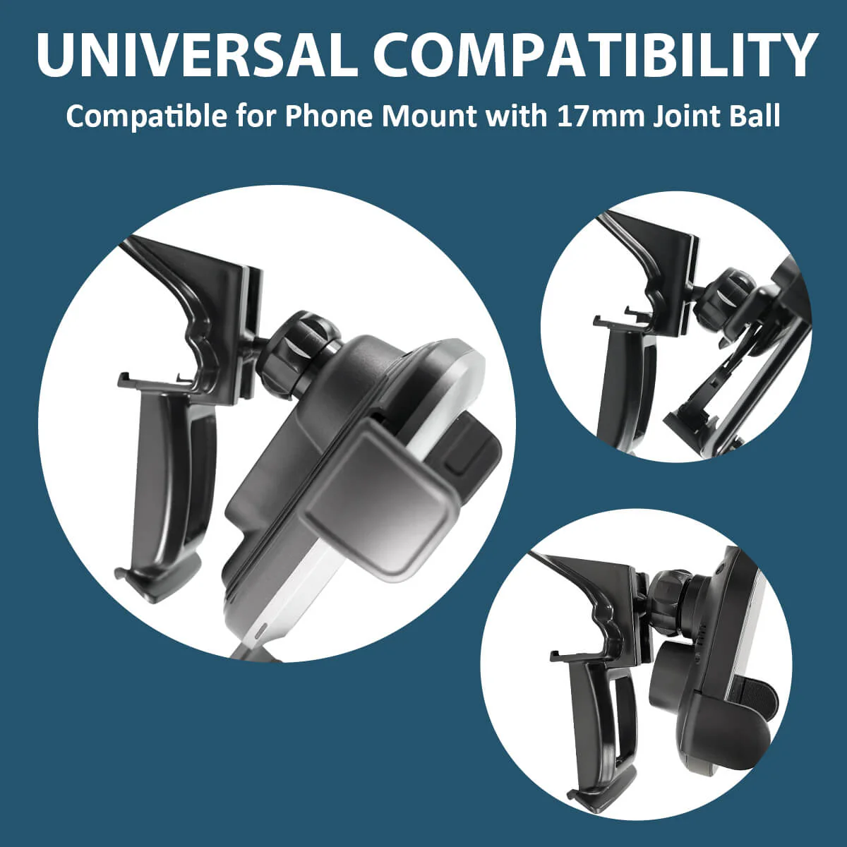Custom Car Air Vent Clip For 0.67'' Joint Ball Cell Phone Holder - Image 4