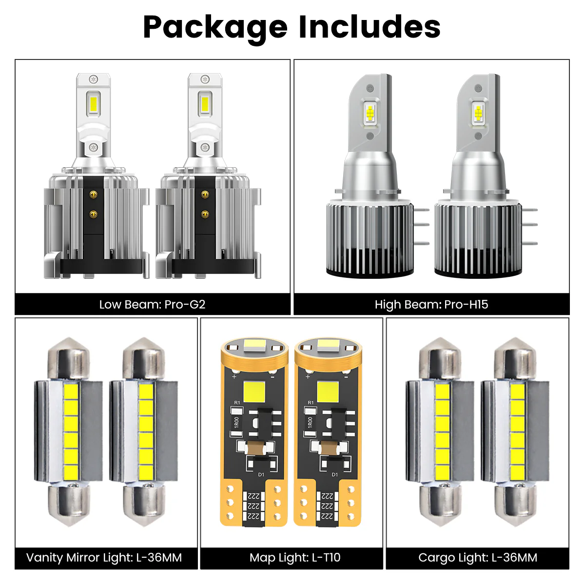 Fit for 2011-2013 Volkswagen Golf GTI MK7 Custom H7 LED Bulbs Exterior Interior Light - Image 5