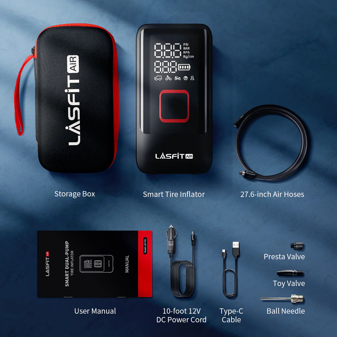 LASFIT AIR Cordless Portable Air Compressor for Pickup Trucks & Large SUVs & Cars - Image 13