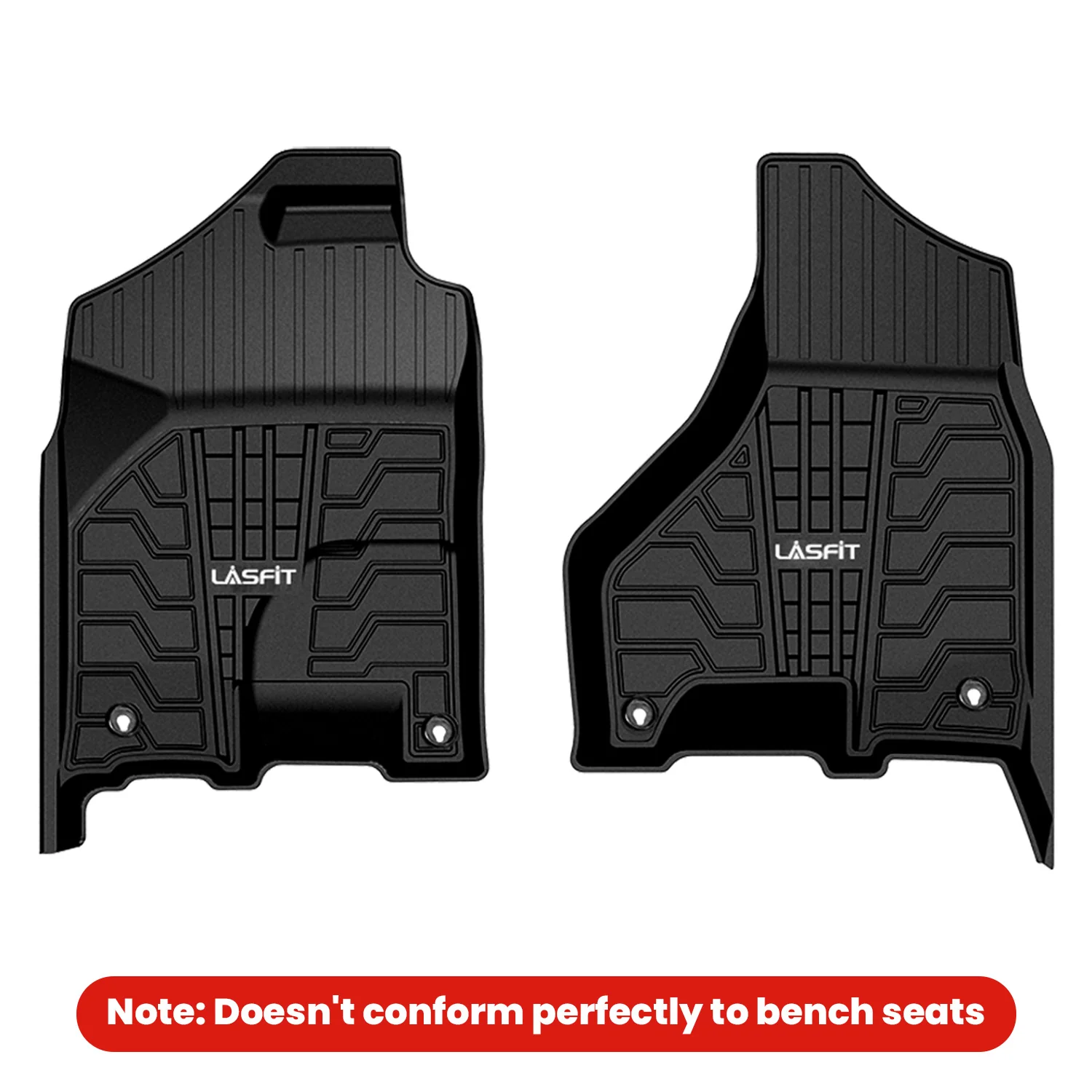 Fit for 2019-2024 Ram 1500 Classic All-Weather 1st row Floor Mats, Fit Carpet Floor Only