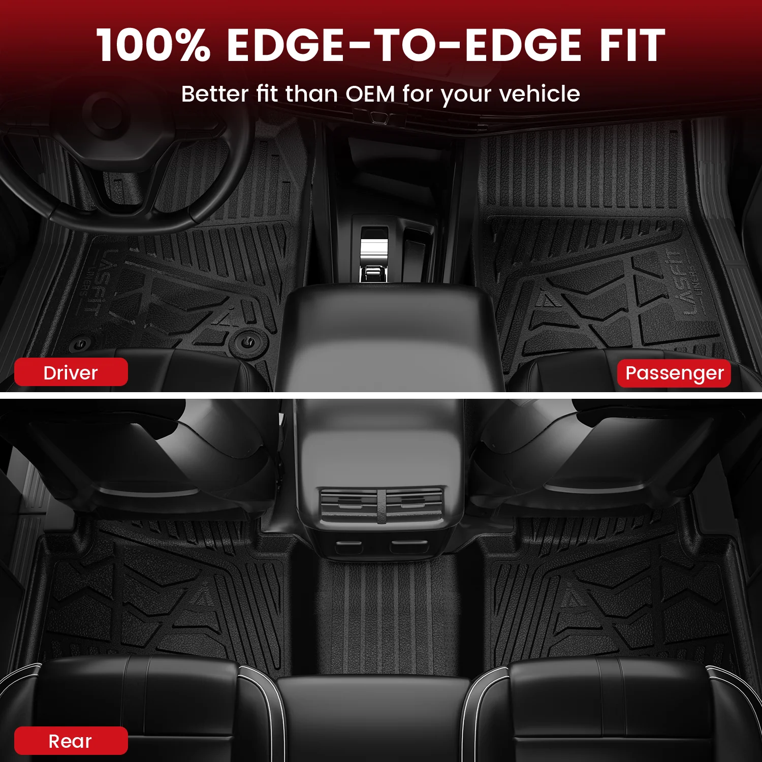 Fit for 2023-2026 Chevrolet Colorado Floor Mats, Fit Carpet Floor Only - Image 3