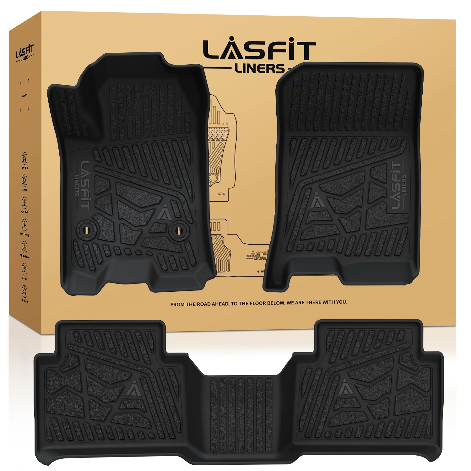 Fit for 2023-2026 Chevrolet Colorado Floor Mats, Fit Carpet Floor Only - Image 9