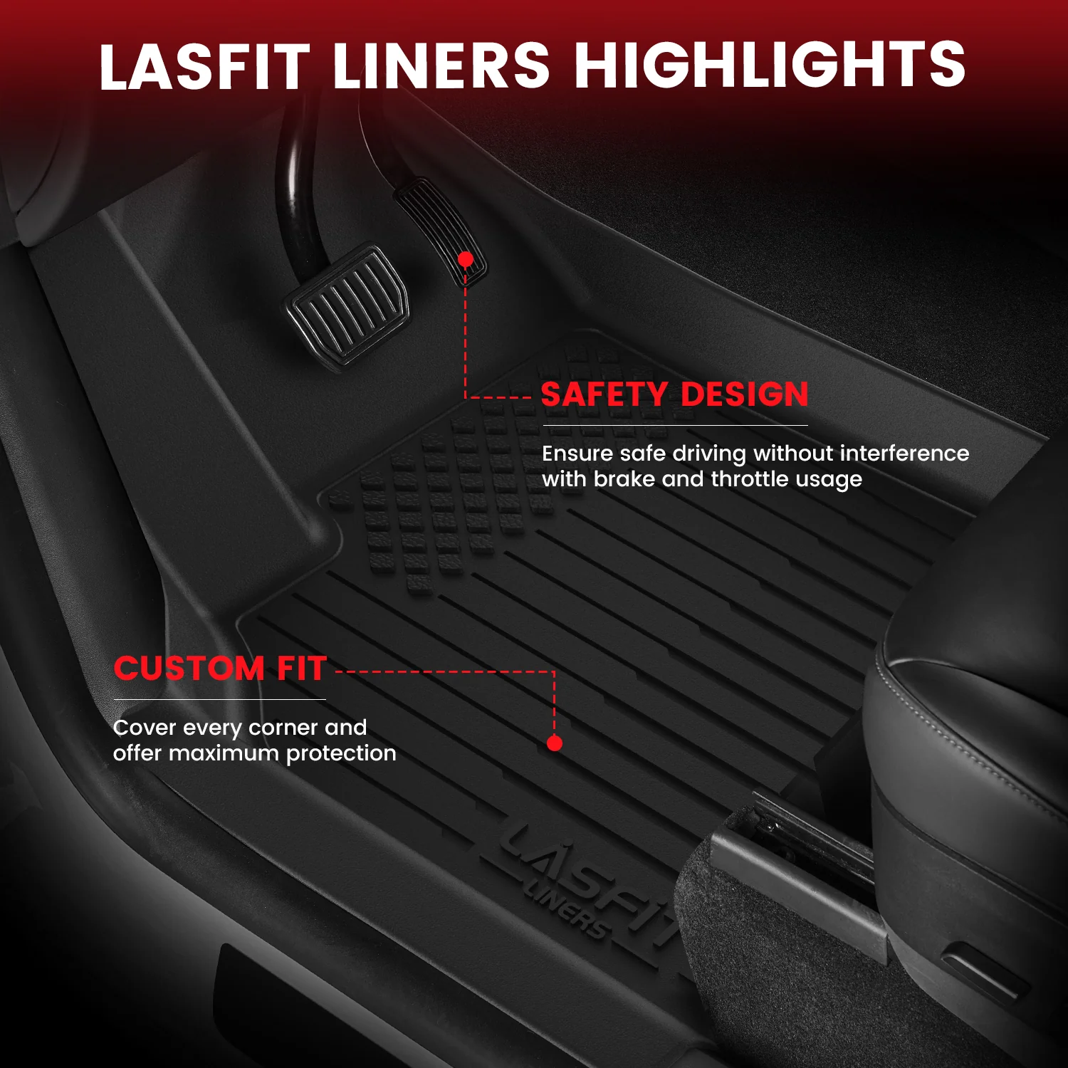 Fit for 2026 Tesla Model Y Floor Mats or Cargo or Frunk Liner or Trunk Well or Seatback Mats, Only Fit 5 seats - Image 46