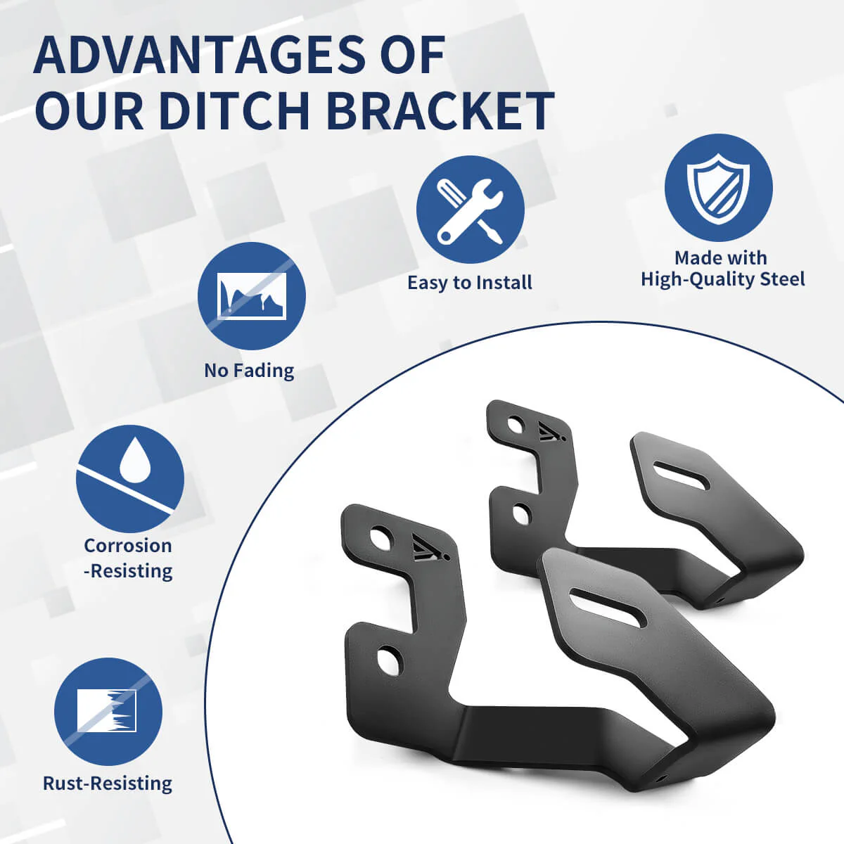 Fit For Ford Bronco Sport 2021 Low Profile Ditch Light Brackets | LASFIT - Image 2