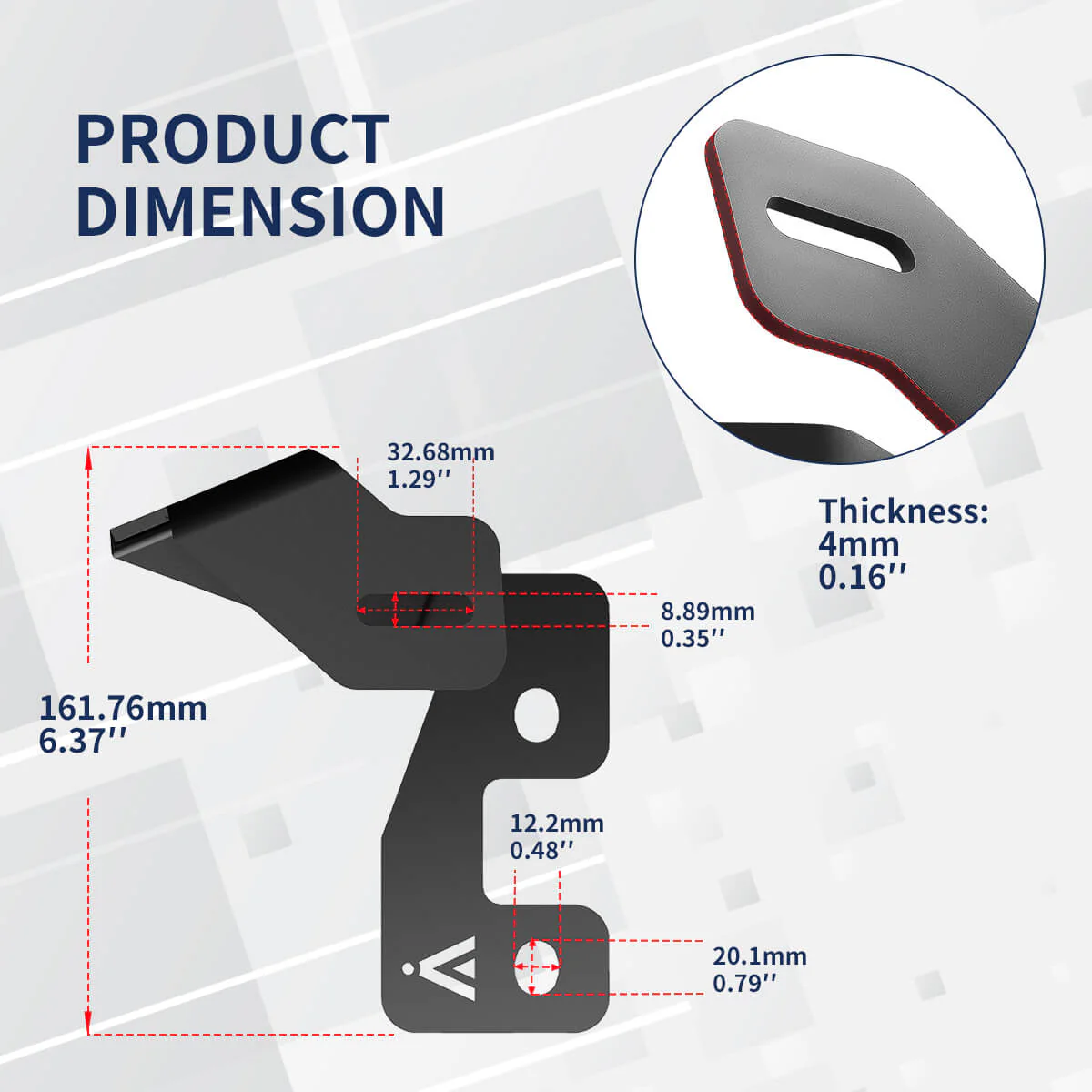 Fit For Ford Bronco Sport 2021 Low Profile Ditch Light Brackets | LASFIT - Image 3