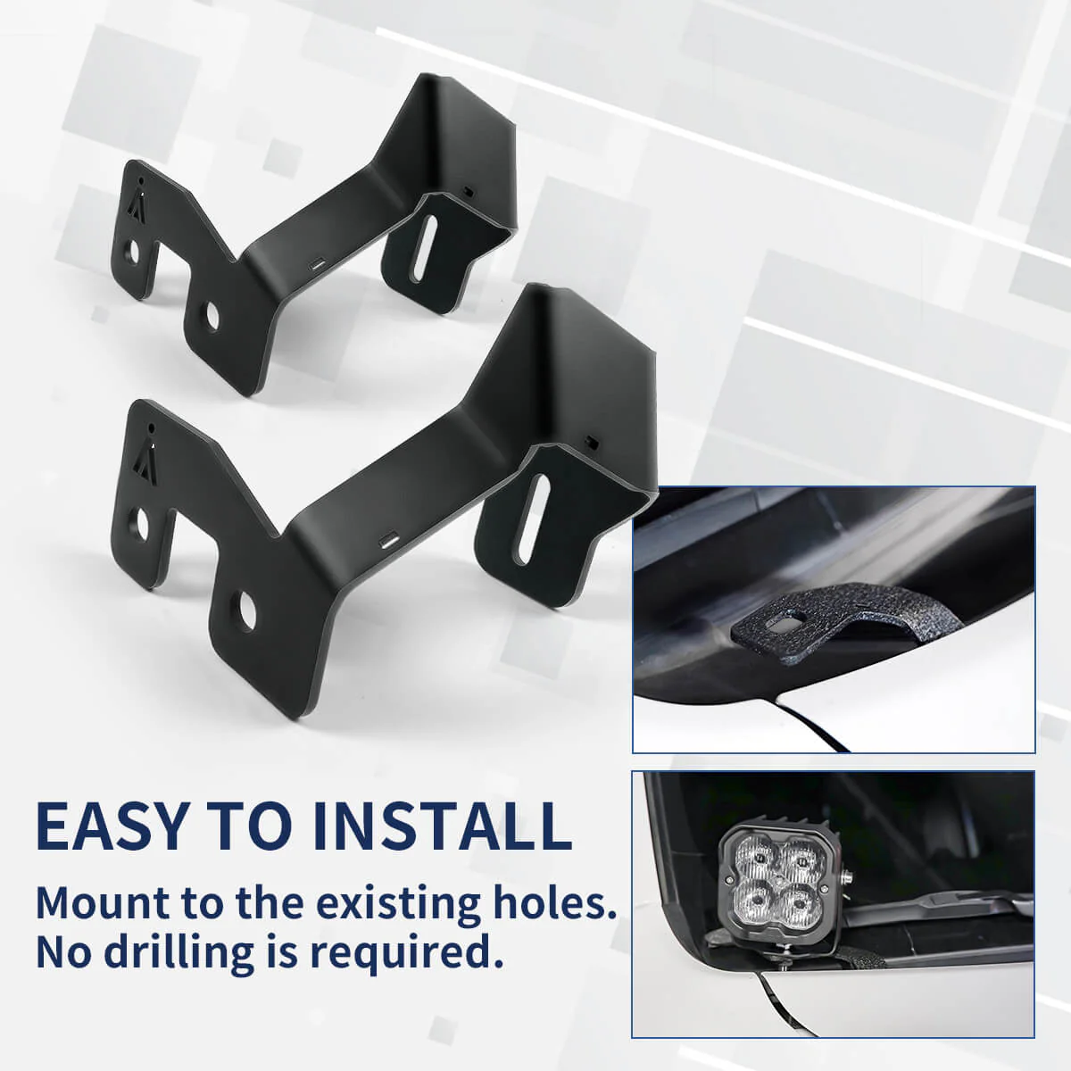 Fit For Ford Bronco Sport 2021 Low Profile Ditch Light Brackets | LASFIT - Image 5
