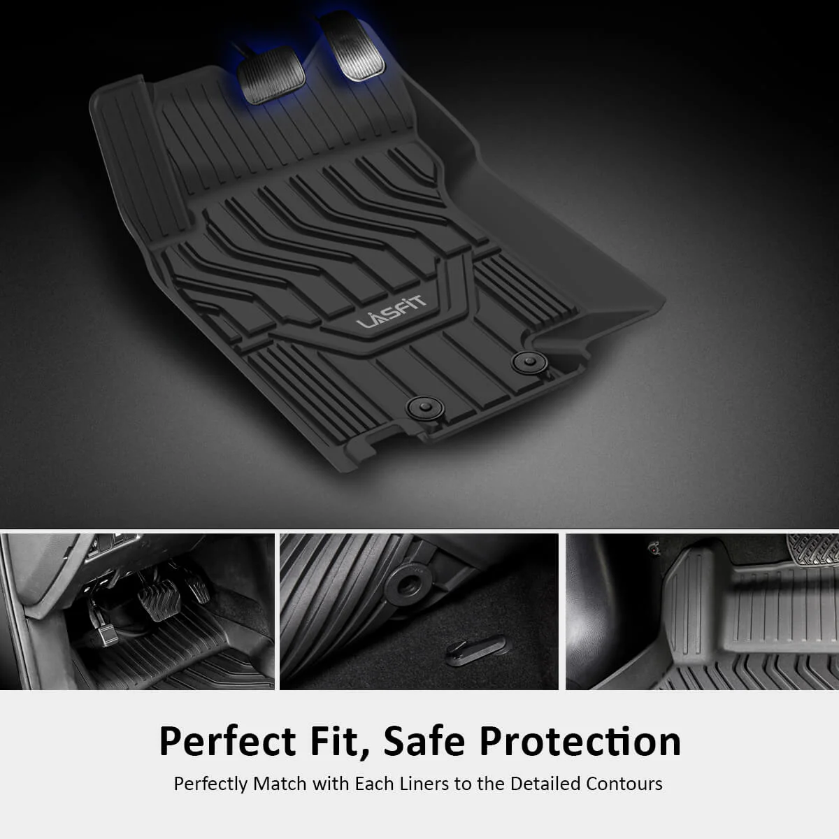 Fit for 2017-2018 Nissan Armada Custom Floor Mats TPE Material 1st & 2nd Row or Seatback & Cargo Mats - Image 7