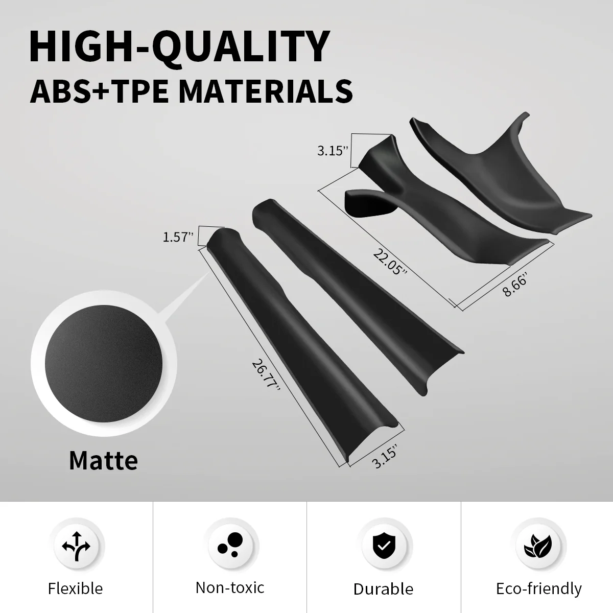Fit For 2017-2023 Tesla Model 3 Door Sill Protector Matte TPE Front and Rear Door Entry Guard Decoration Scuff Plate Accessories - Image 4
