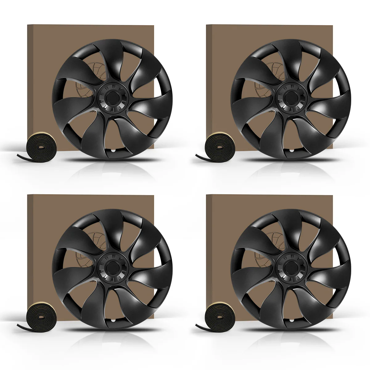 Fit For Tesla Model Y 2020-2023 Wheel Protection Covers Hub Caps, Fit 19 Inch Wheel ONLY - Image 6
