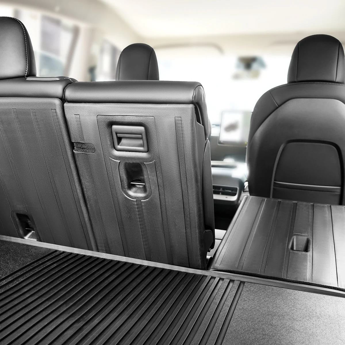 Fit For 2020-2025 Tesla Model Y Second Row Seats Back Cover Mats All Weather, Fit 5-Seater & 7-Seater - Image 4