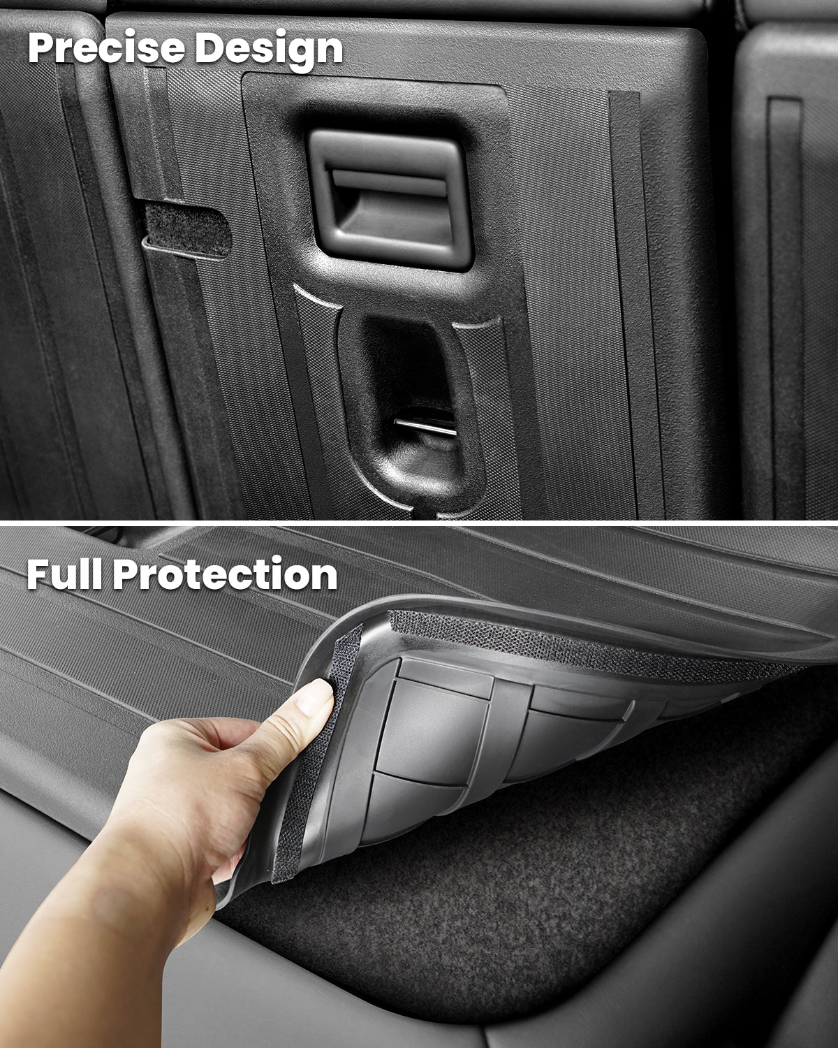 Fit For 2020-2025 Tesla Model Y Second Row Seats Back Cover Mats All Weather, Fit 5-Seater & 7-Seater - Image 5