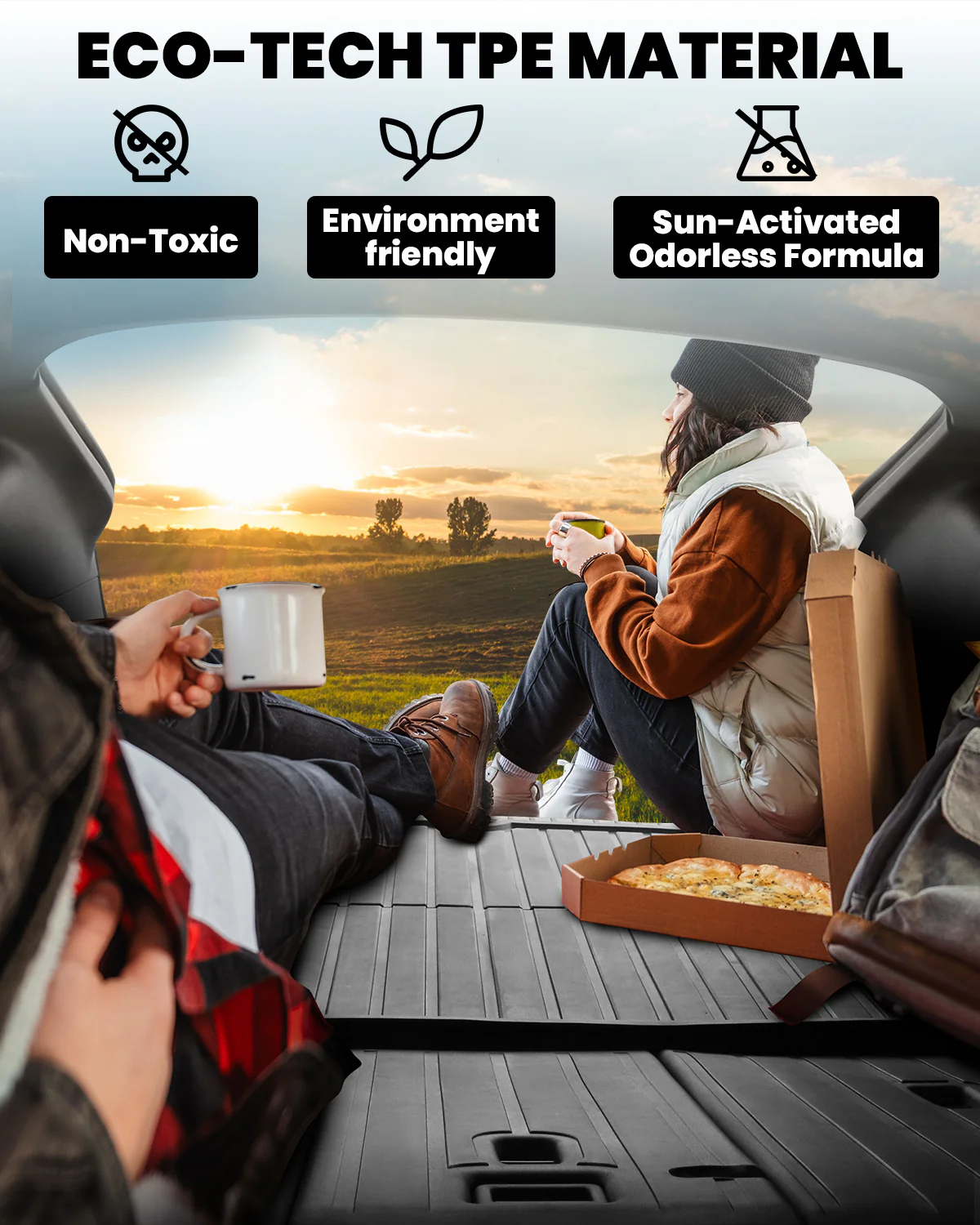 Fit For 2020-2025 Tesla Model Y Second Row Seats Back Cover Mats All Weather, Fit 5-Seater & 7-Seater - Image 8