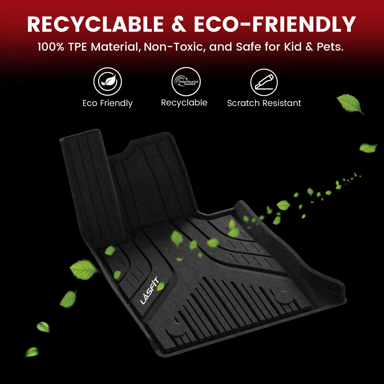 Fit for 2024-2026 BMW 5 Series G60 530i & 540i Floor Mats, Fit Gasoline Only - Image 4
