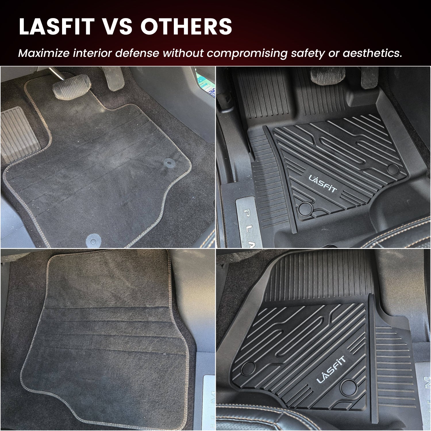 Fit for 2015-2026 Ford F-150 & 22-26 Lightning Models Floor Mats, Fit Carpet Floor & 1st Row Bucket Seat - Image 21
