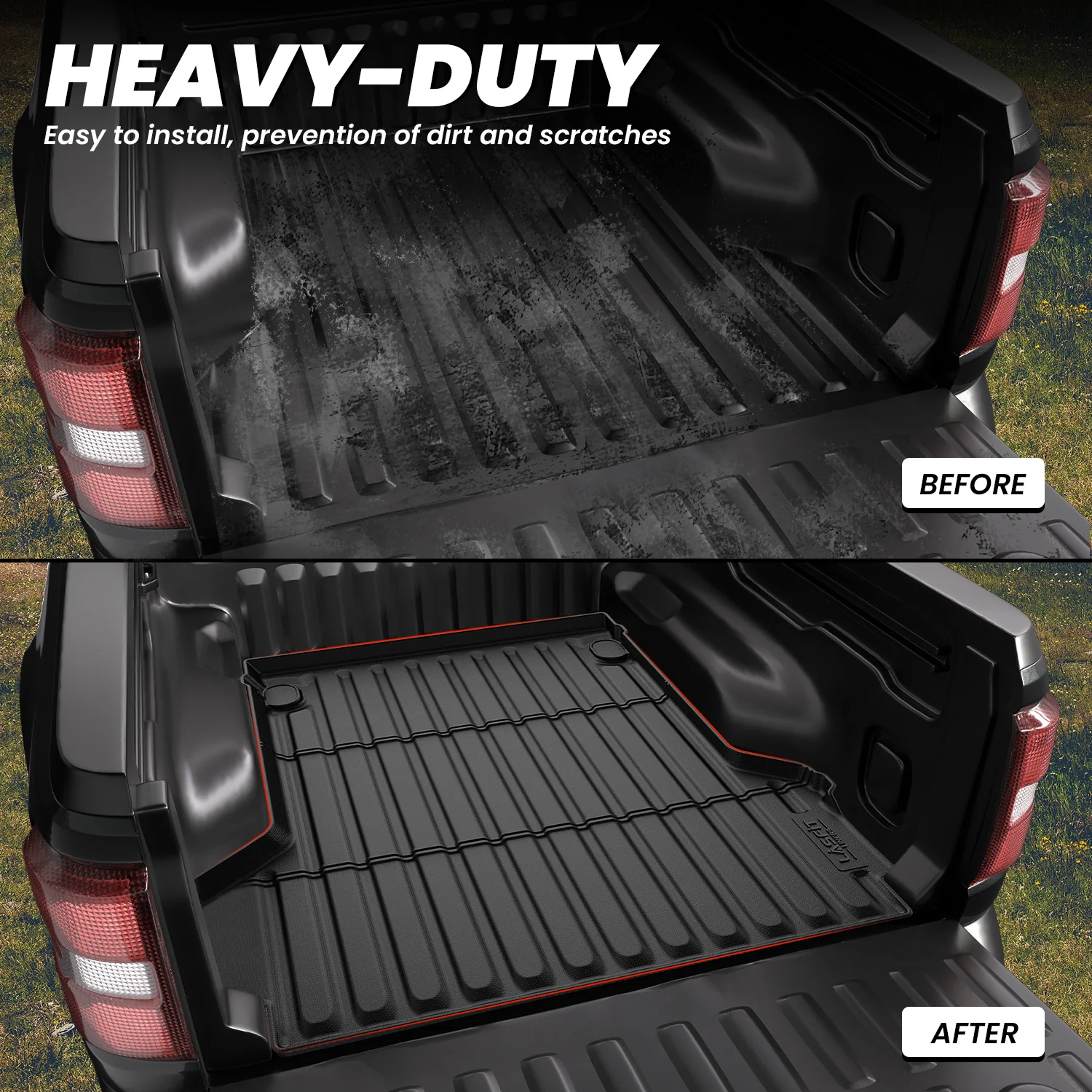 Fit for 2022-2026 Ford Maverick 4.5FT(54.4" ) Heavy Duty Truck Bed Mat or Tailgate Mat, Not Fit Drop-in liners - Image 21