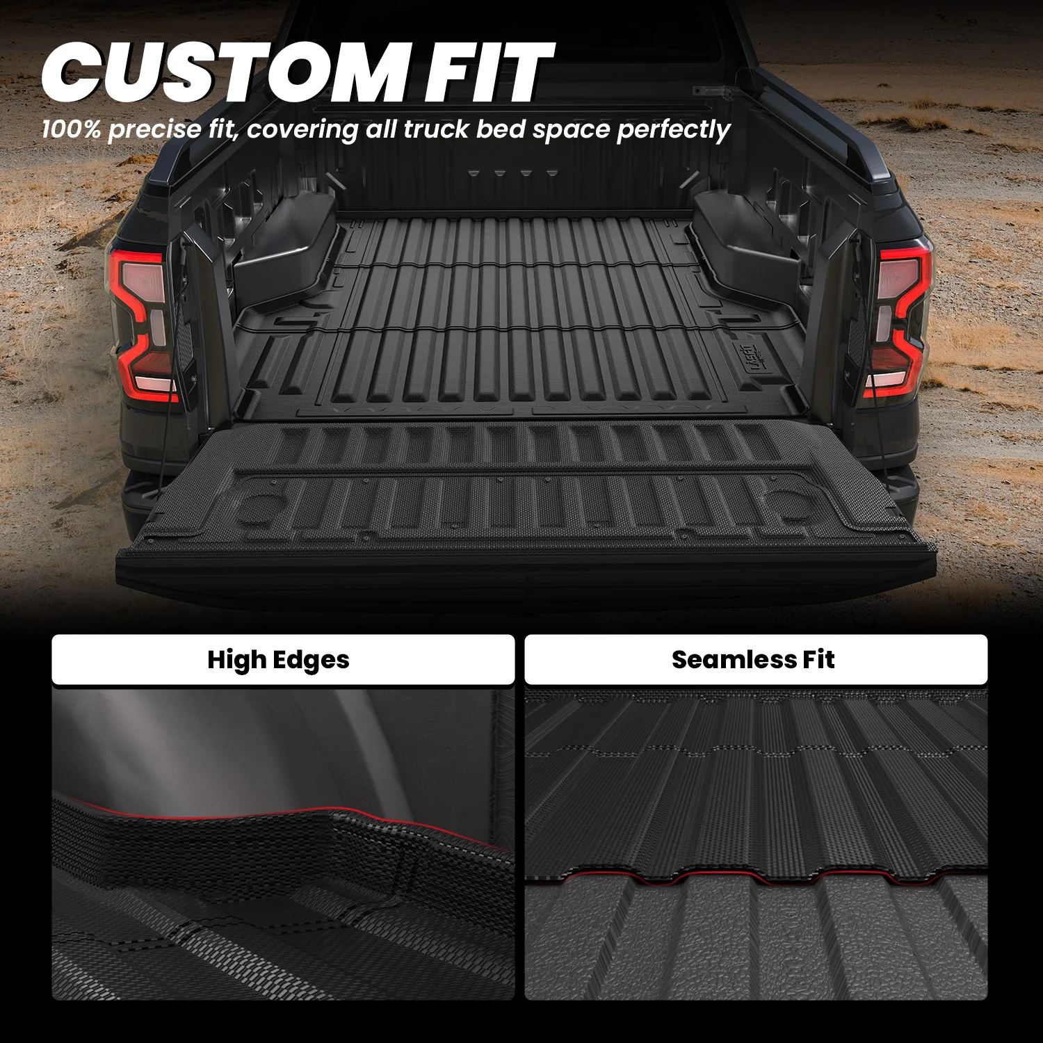 Fit for 2024-2026 Ford Ranger 5FT(59.6") Heavy Duty Truck Bed Mat or Tailgate Mat, Not Fit Drop-in liners - Image 20
