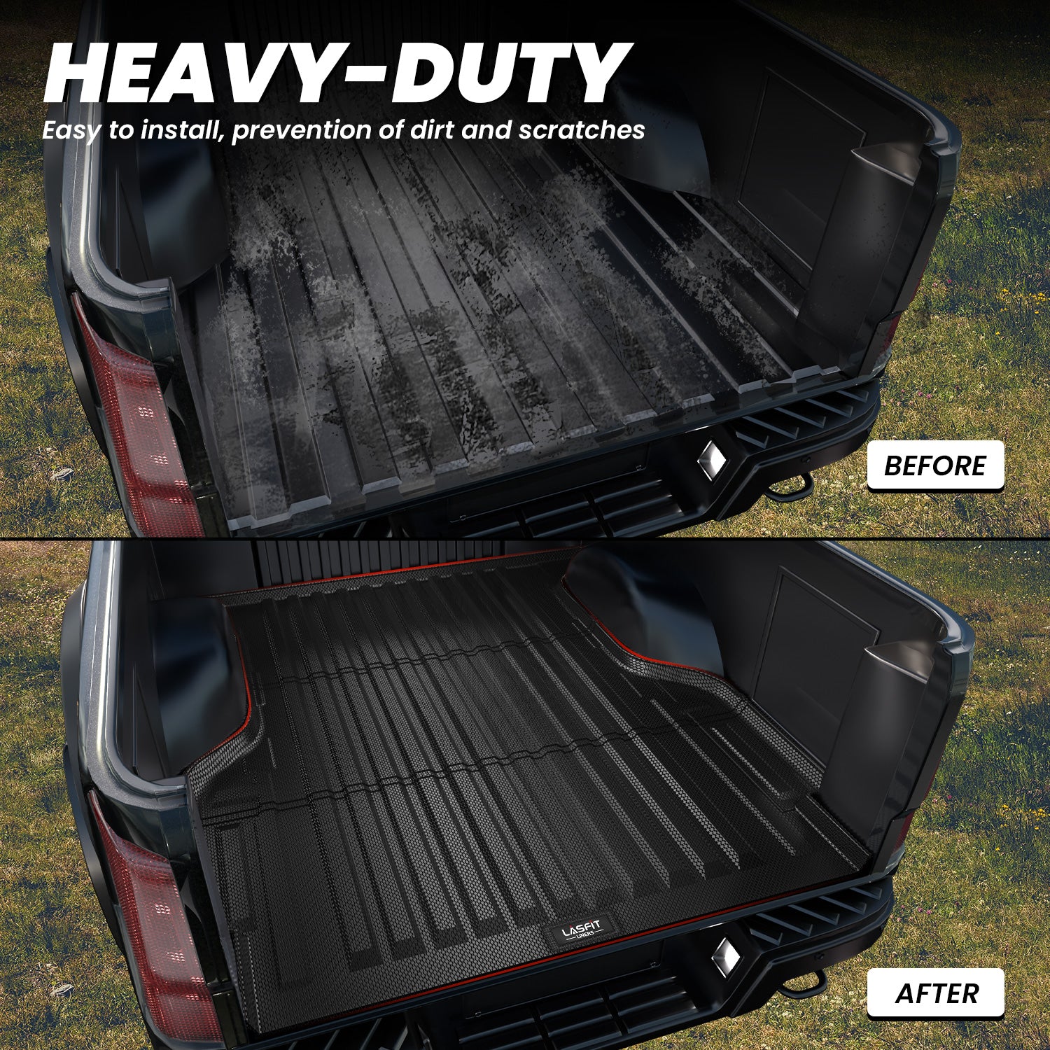 Fit for 2019-2023 Ford Ranger Custom Bed Mat or Tailgate Mat, Not Fit Drop-in liners - Image 6