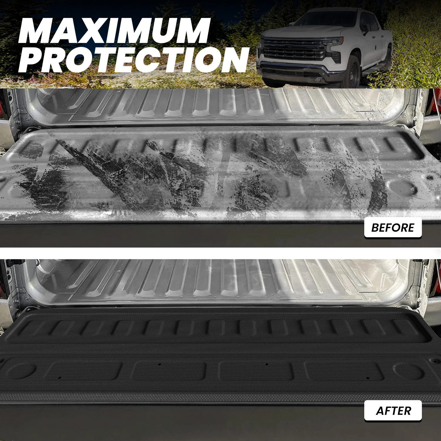Fit for 2020-2026 GMC Sierra 2500HD 3500HD 6.8FT Bed Mat or Tailgate Mat, Not for 5th Wheel Package - Image 14