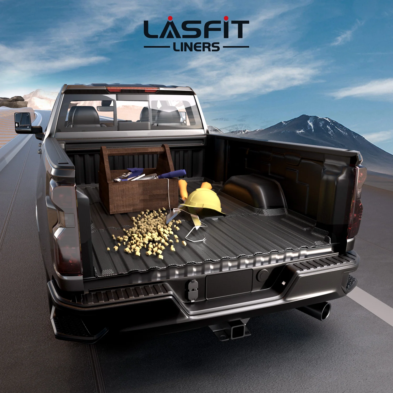 Fit for 2020-2026 Chevrolet Silverado 2500HD 3500HD 6.8FT Bed Mat or Tailgate Mat, Not for 5th Wheel Package - Image 9