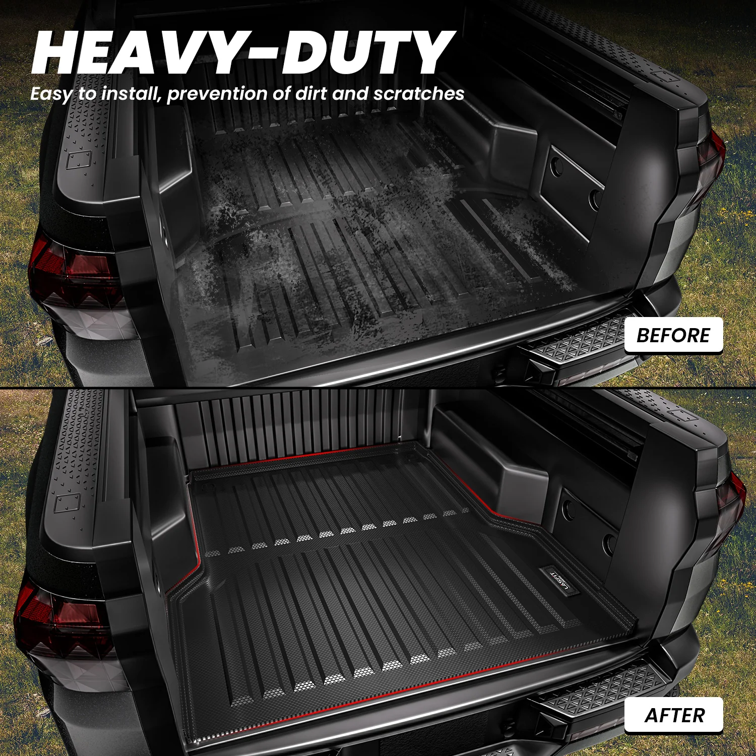Fit for 2022-2026 Hyundai Santa Cruz 4.3FT(52.1" ) Heavy Duty Custom Bed Mat - Image 5