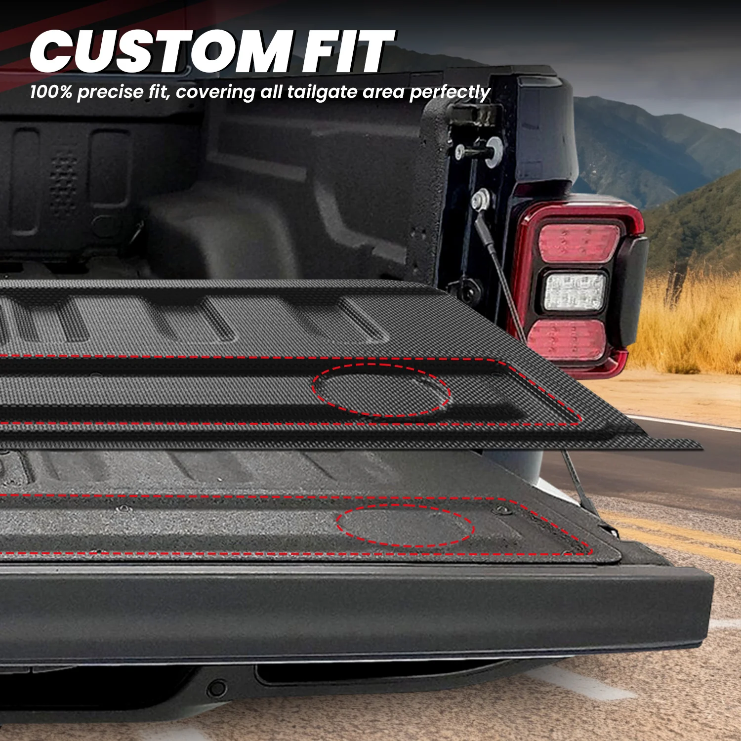 Fit for 2020-2026 Jeep Gladiator 5FT Truck Bed Mat or Tailgate Mat - Image 11