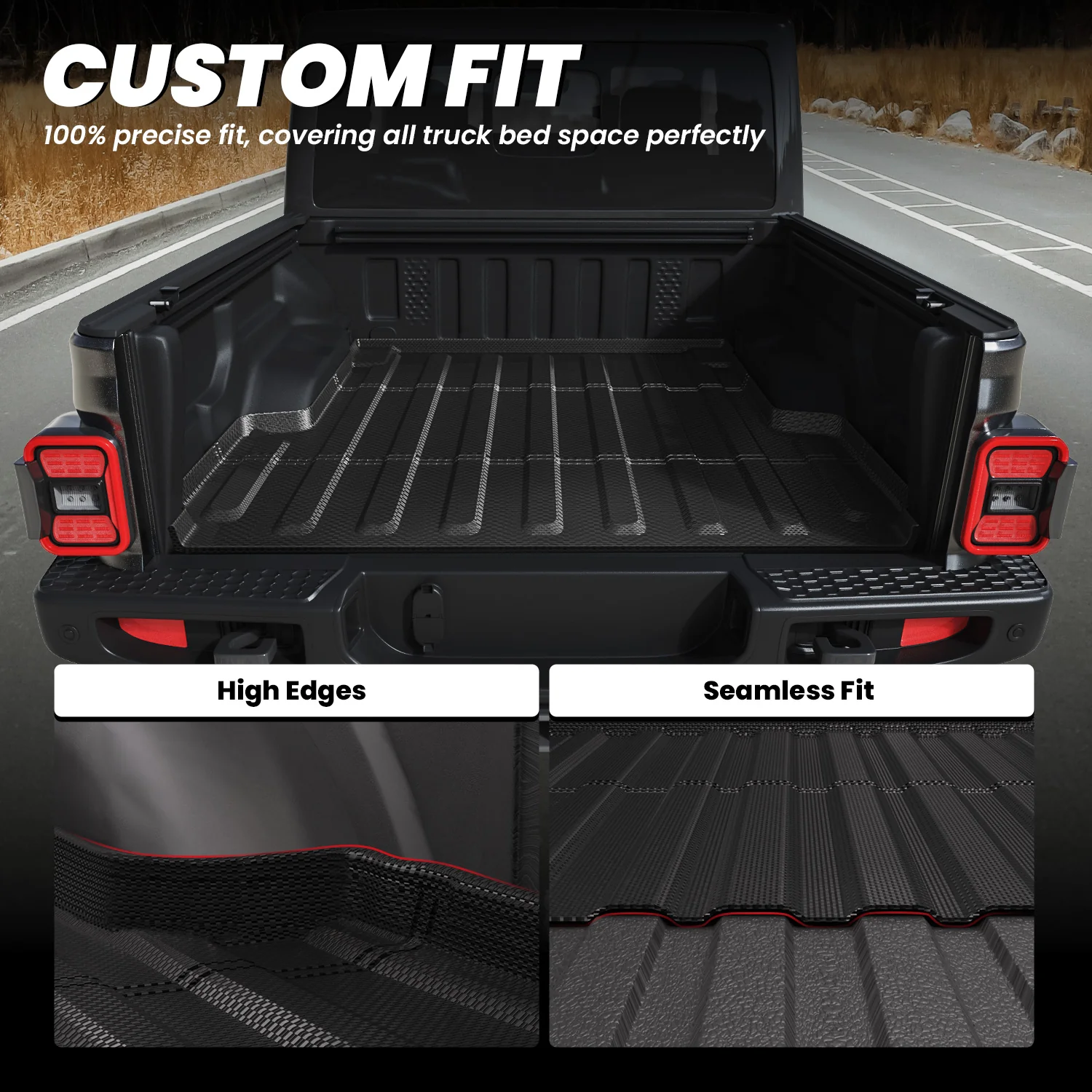 Fit for 2020-2026 Jeep Gladiator 5FT Truck Bed Mat or Tailgate Mat - Image 3