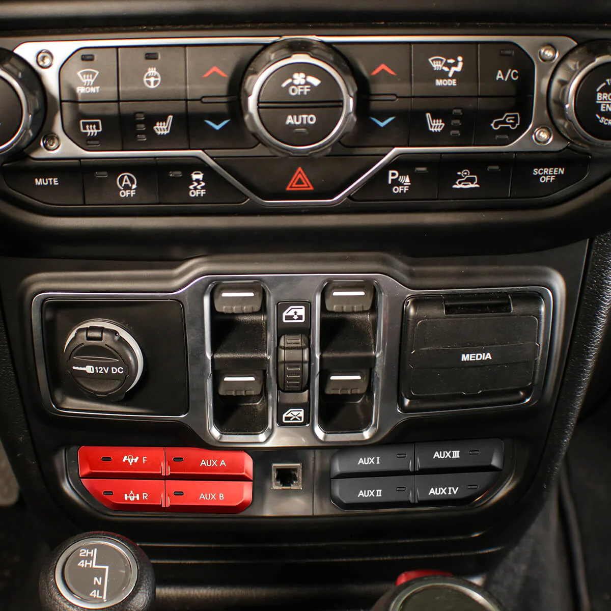 Fit For Jeep Gladiator JT 2019-2025 Auxiliary Switch Panel Bank Kit - Image 8
