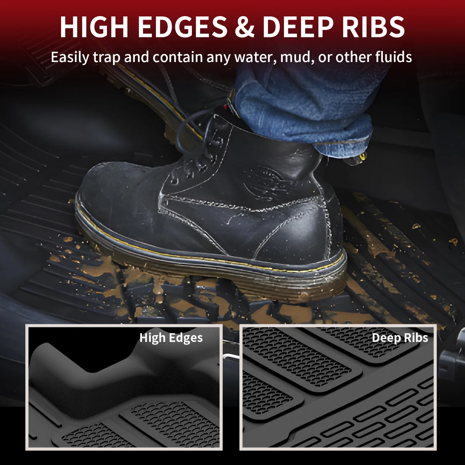 Fit for 2022-2025 Jeep Grand Wagoneer Floor Mats, Fit 7-seater Only - Image 11