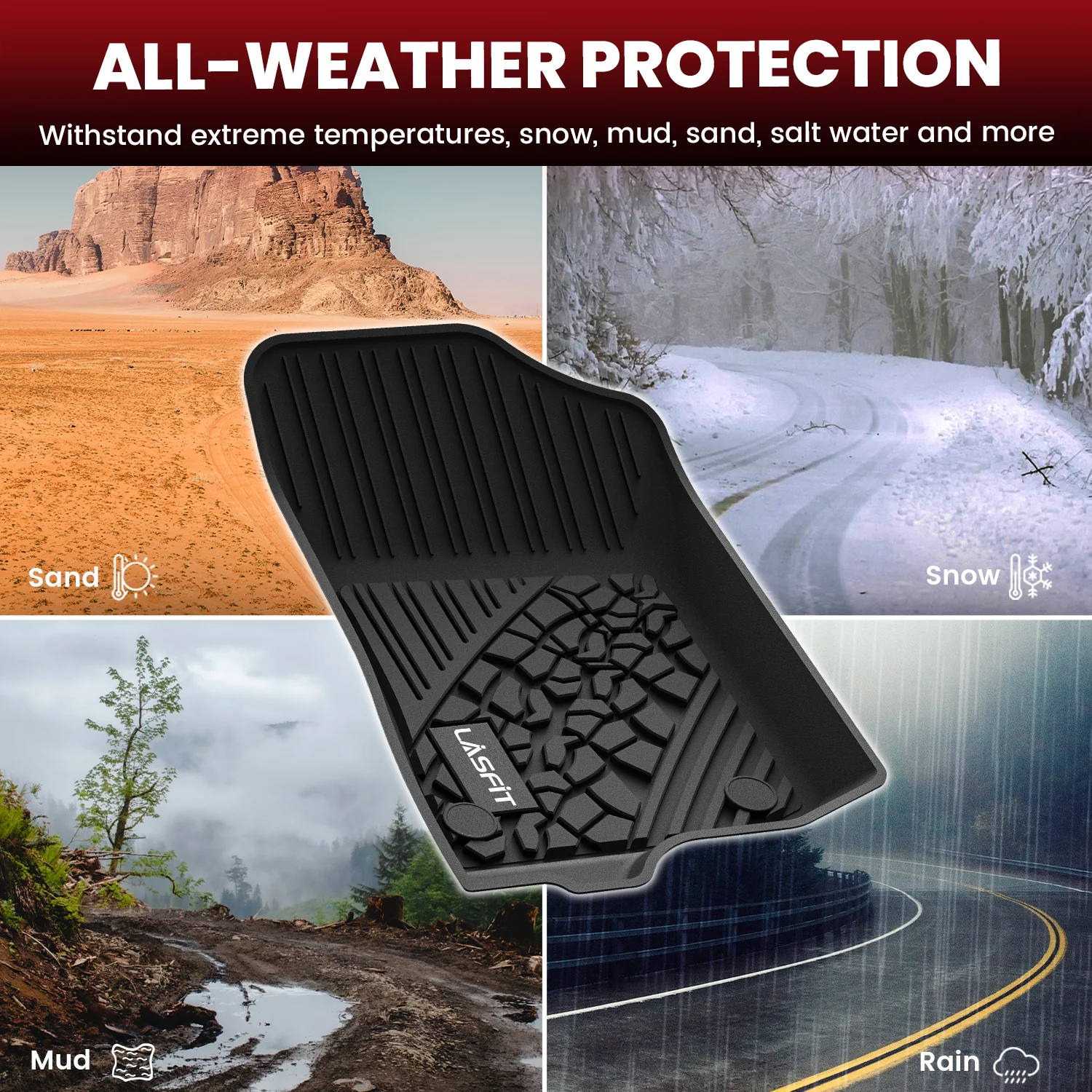 Fit for 2021-2025 Jeep Wrangler 4xe Floor Mats or Cargo Mat, Don't Fit Wrangler JL - Image 13