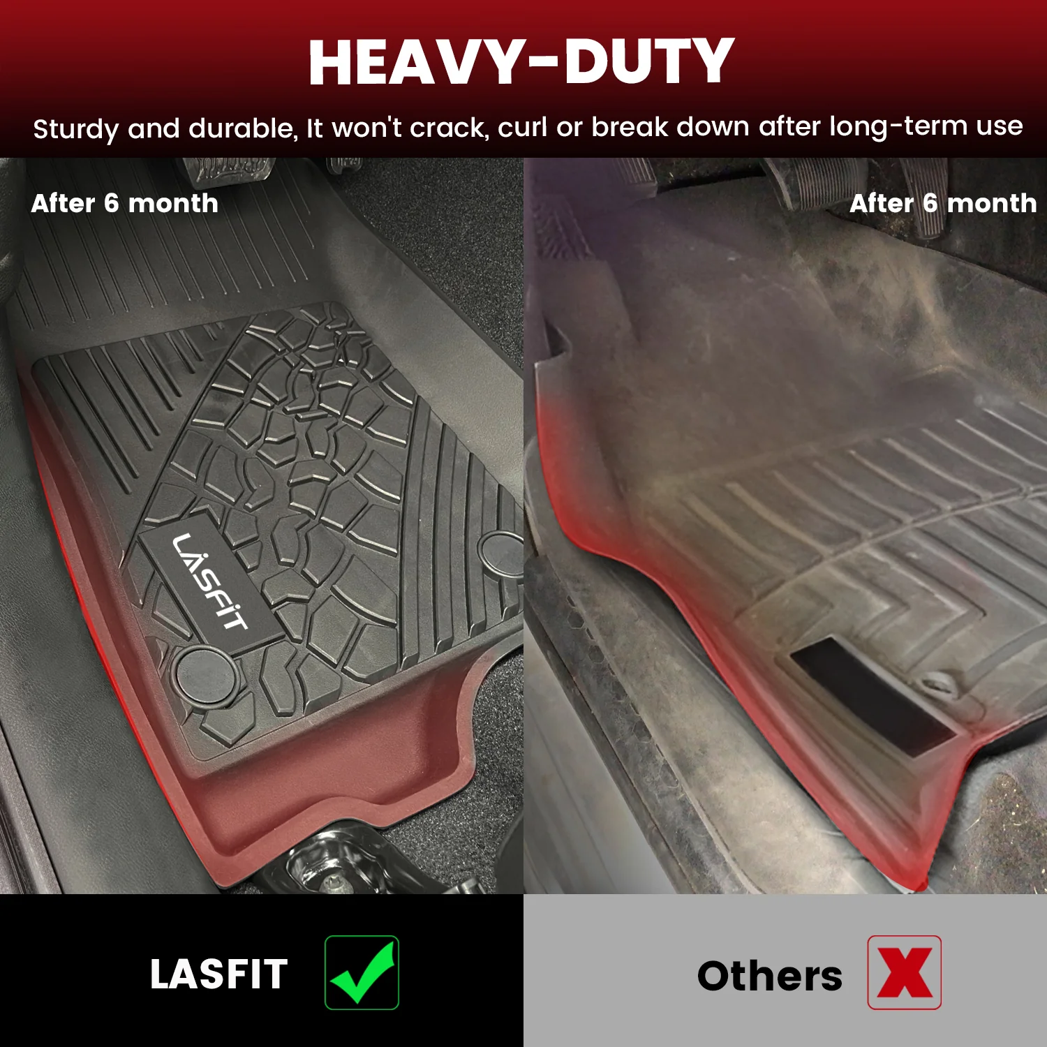 Fit for 2021-2025 Jeep Wrangler 4xe Floor Mats or Cargo Mat, Don't Fit Wrangler JL - Image 17
