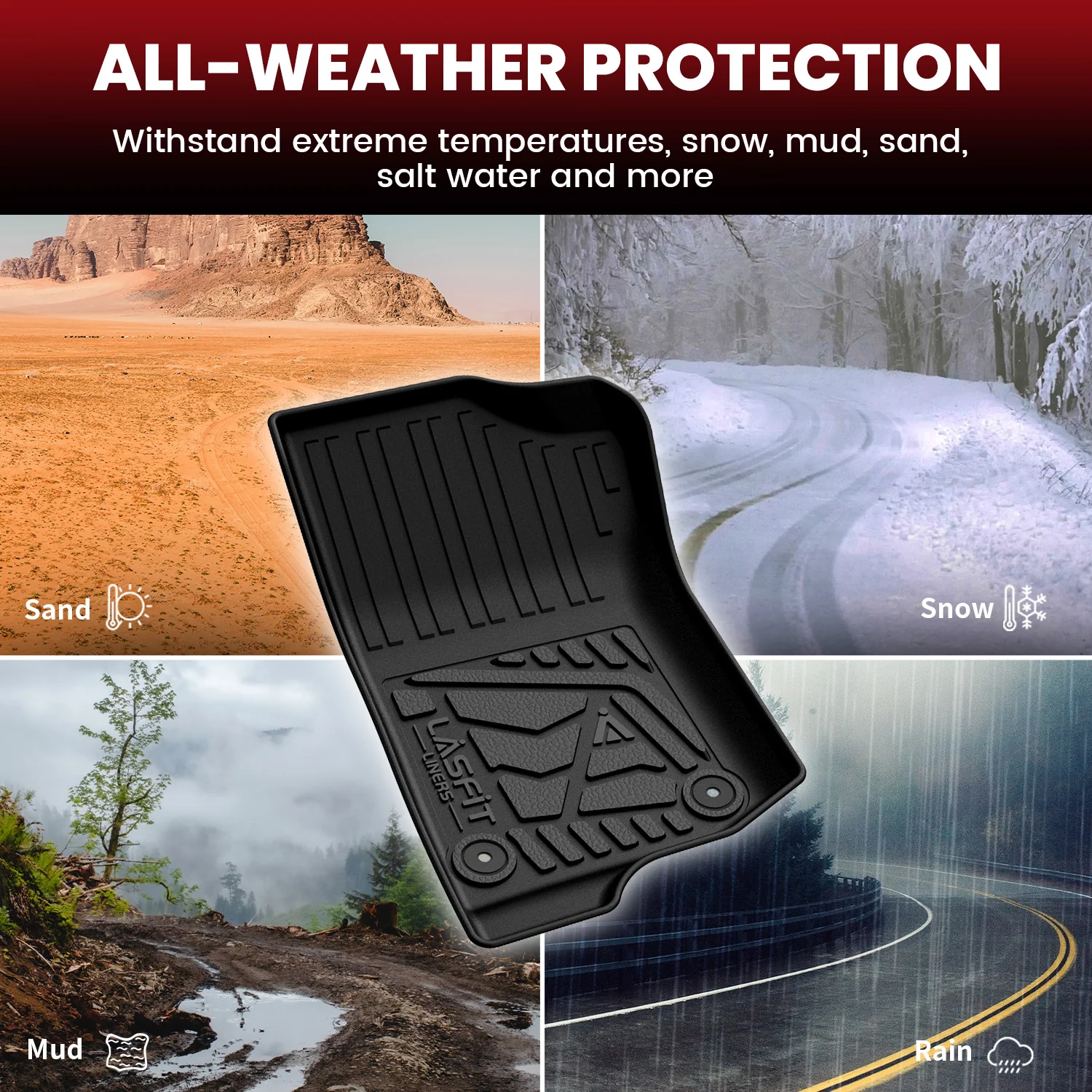 Fit for 2021-2025 Jeep Wrangler 4xe Floor Mats or Cargo Mat, Don't Fit Wrangler JL - Image 3